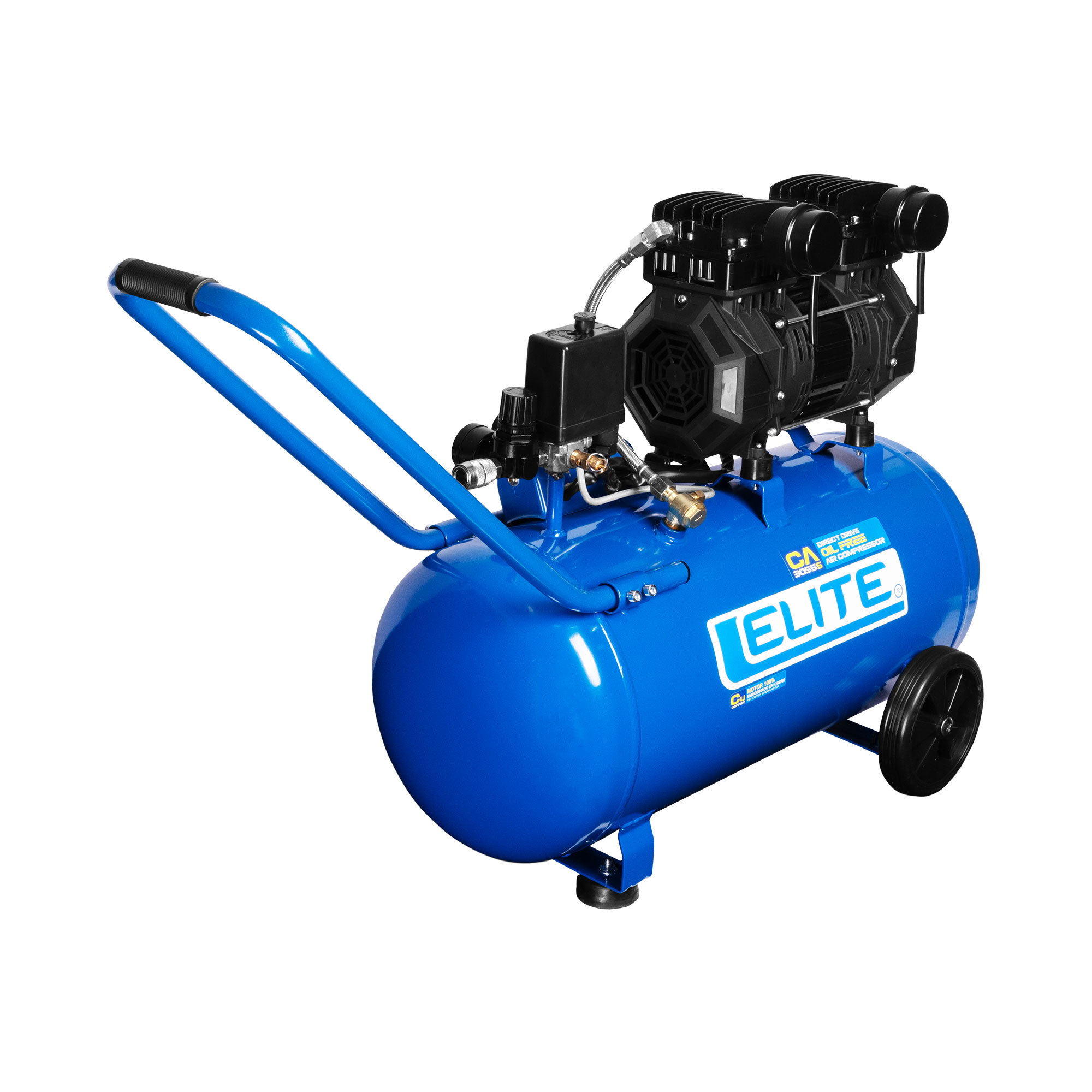Compresor de acople directo libre de aceite 50 Lts  3.0 Hp, 125 PSI, 7.0 CFM, 110V-60Hz