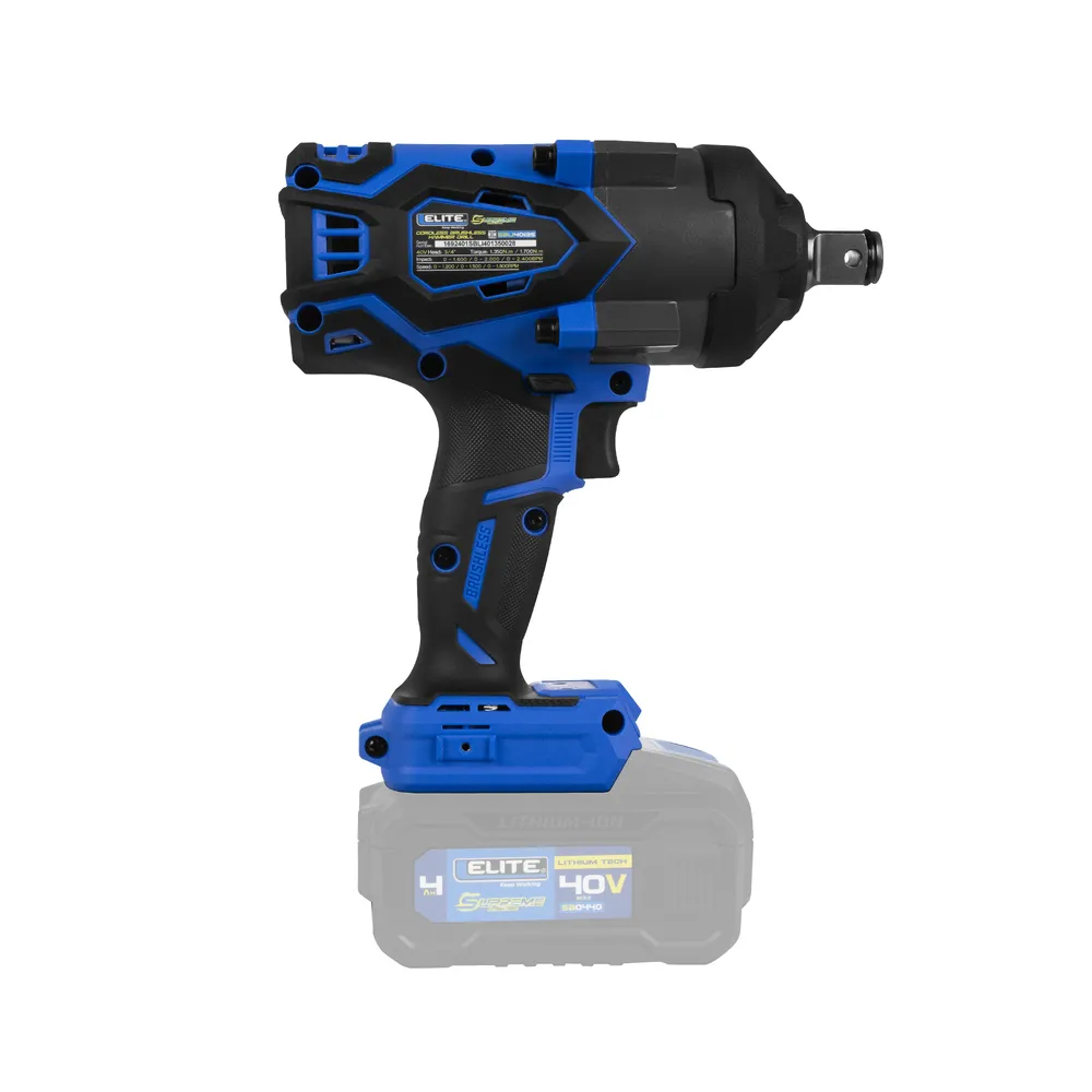 LLAVE DE IMPACTO INALÁMBRICA 3/4” SIN ESCOBILLAS BTM (BRUSHLESS TECH MOTOR) (NO INCLUYE BATERÍA NI CARGADOR)
