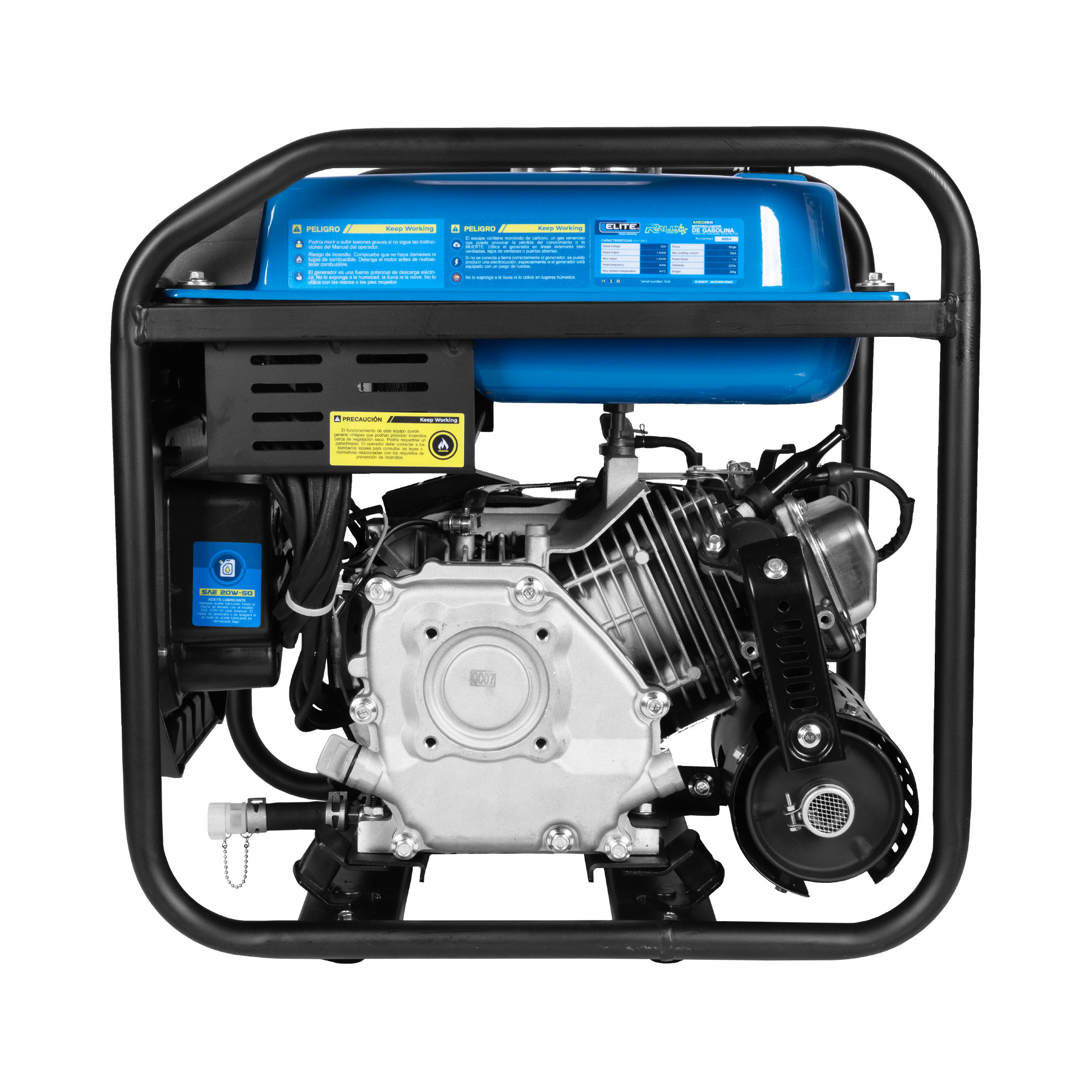 Motosoldador Inverter ELITE 150A de Potencia y Generador Integrado 1300W a Gasolina con Encendido Manual