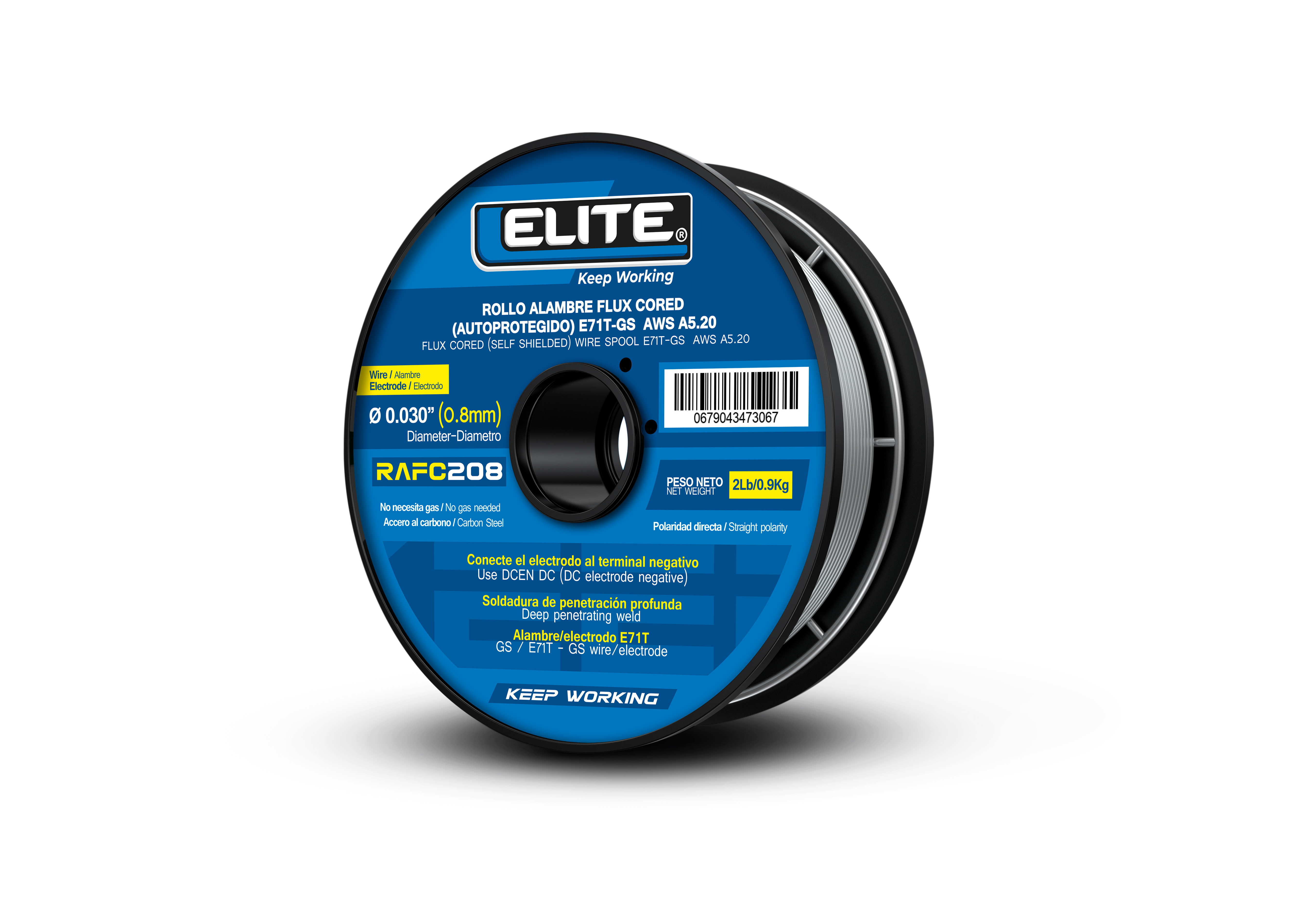 Fil Fourré Lincoln Electric E71T-9C/M - Diamètre 0.045", 33 Lbs, Référence ED031669