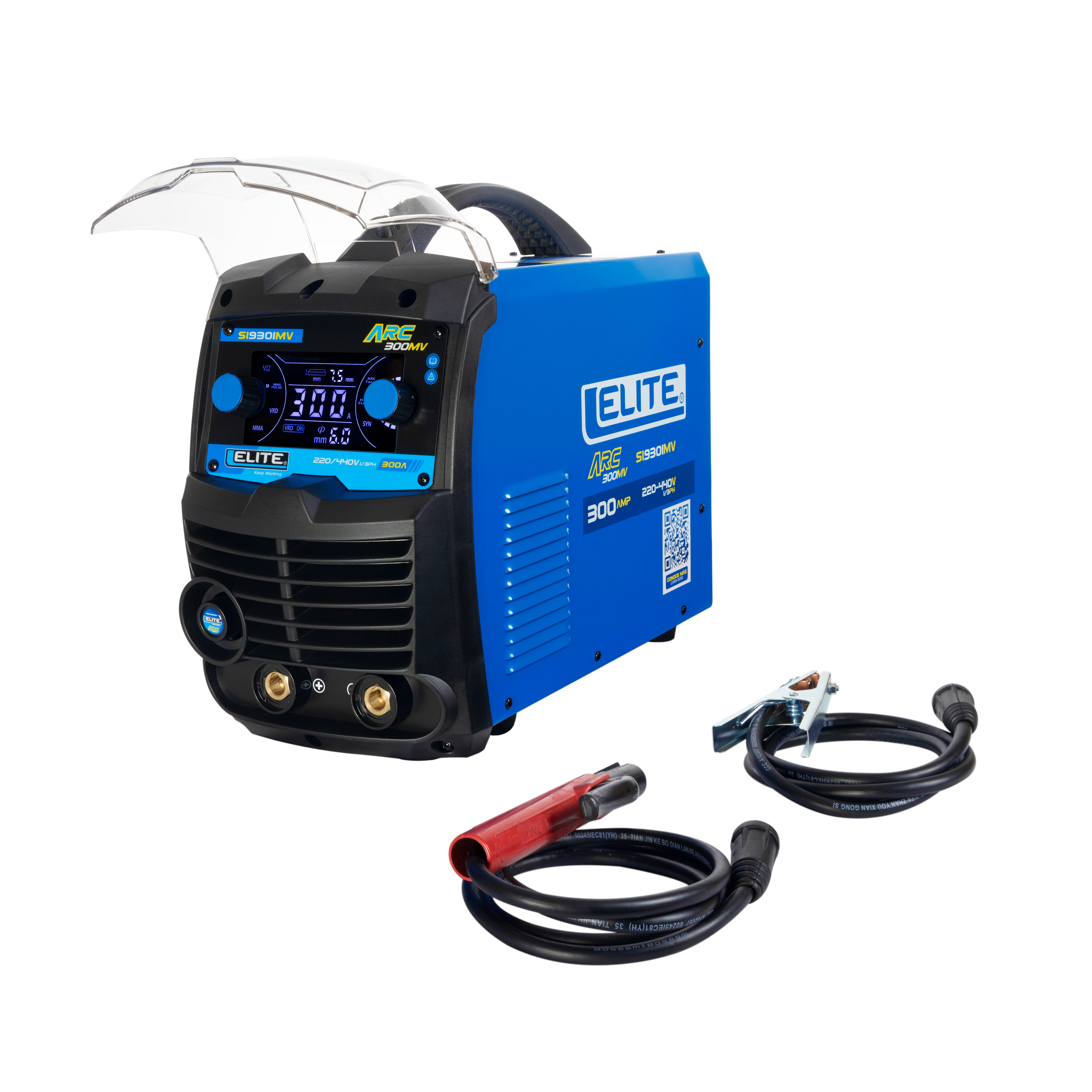SOLDADOR INVERSOR eliteARC 300 MV - 220/440V 1/3 PH