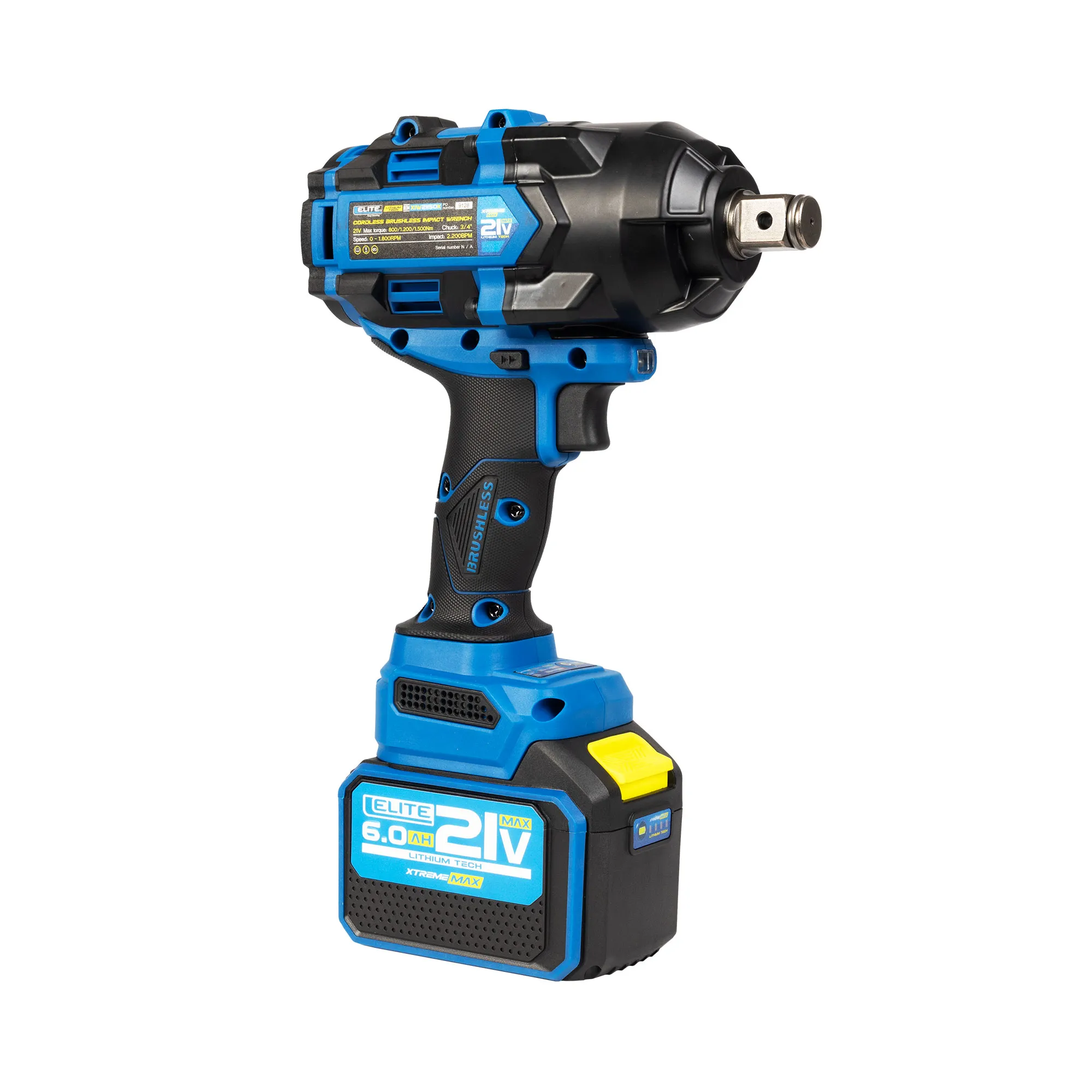 Llave de impacto inalámbrica 21VXIW21150K brushless cuadrante 3/4"