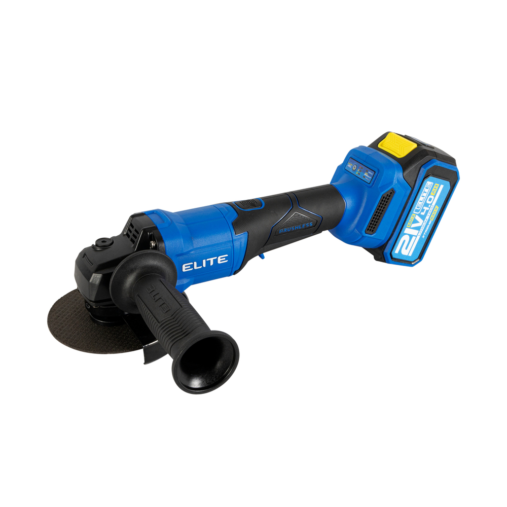 Esmeriladora inalámbrica brushless 21V de 4 1/2” a 5” Elite XAG2195K