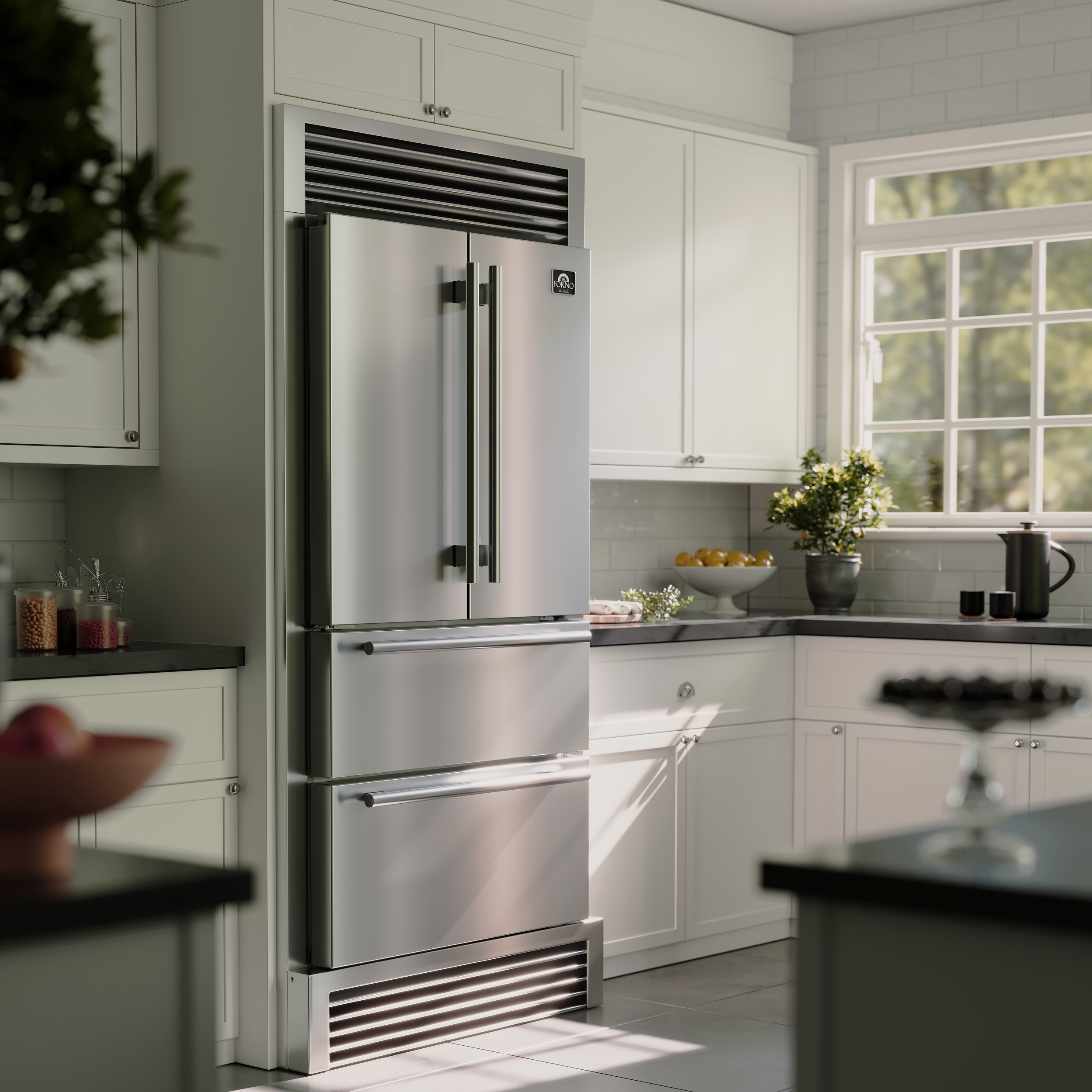 Model: FFRBI1820-40SG | Forno 36" Moena Refrigerator