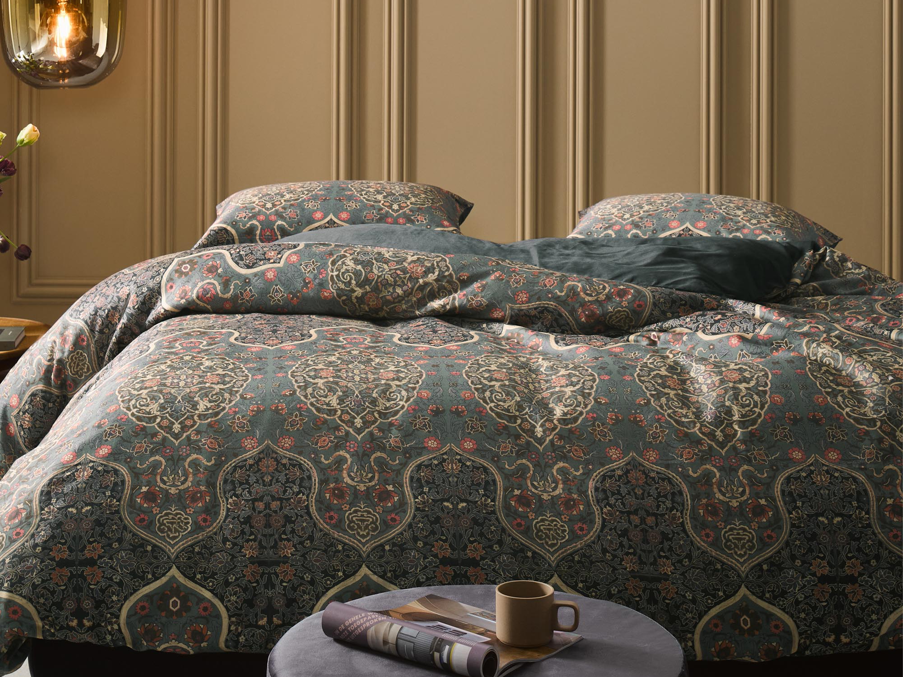 TotaalBED Dekbedovertrek Giulia Laurel Green