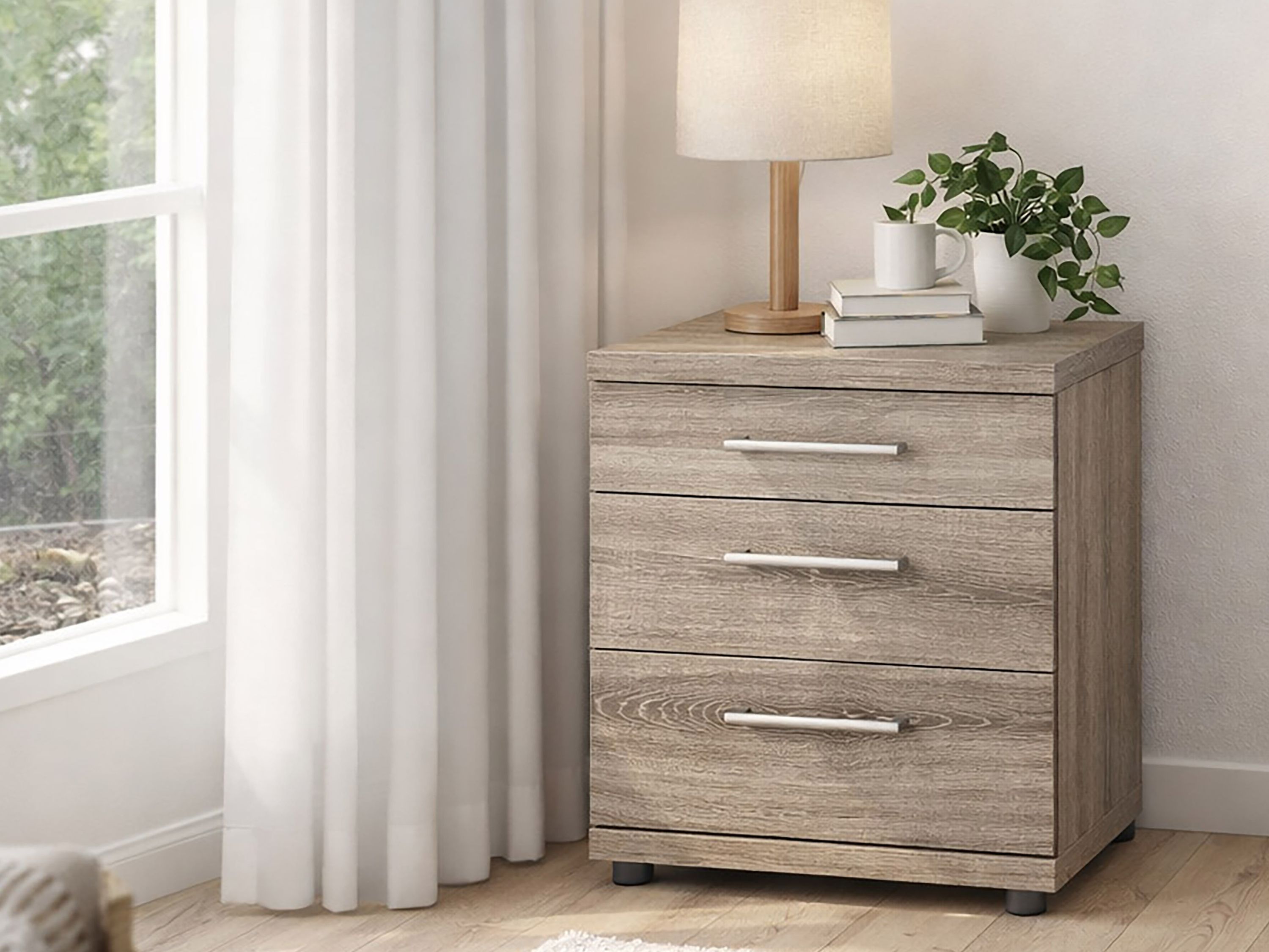 Ibiza nachtkastje 2,5-ldn | truffel eiken