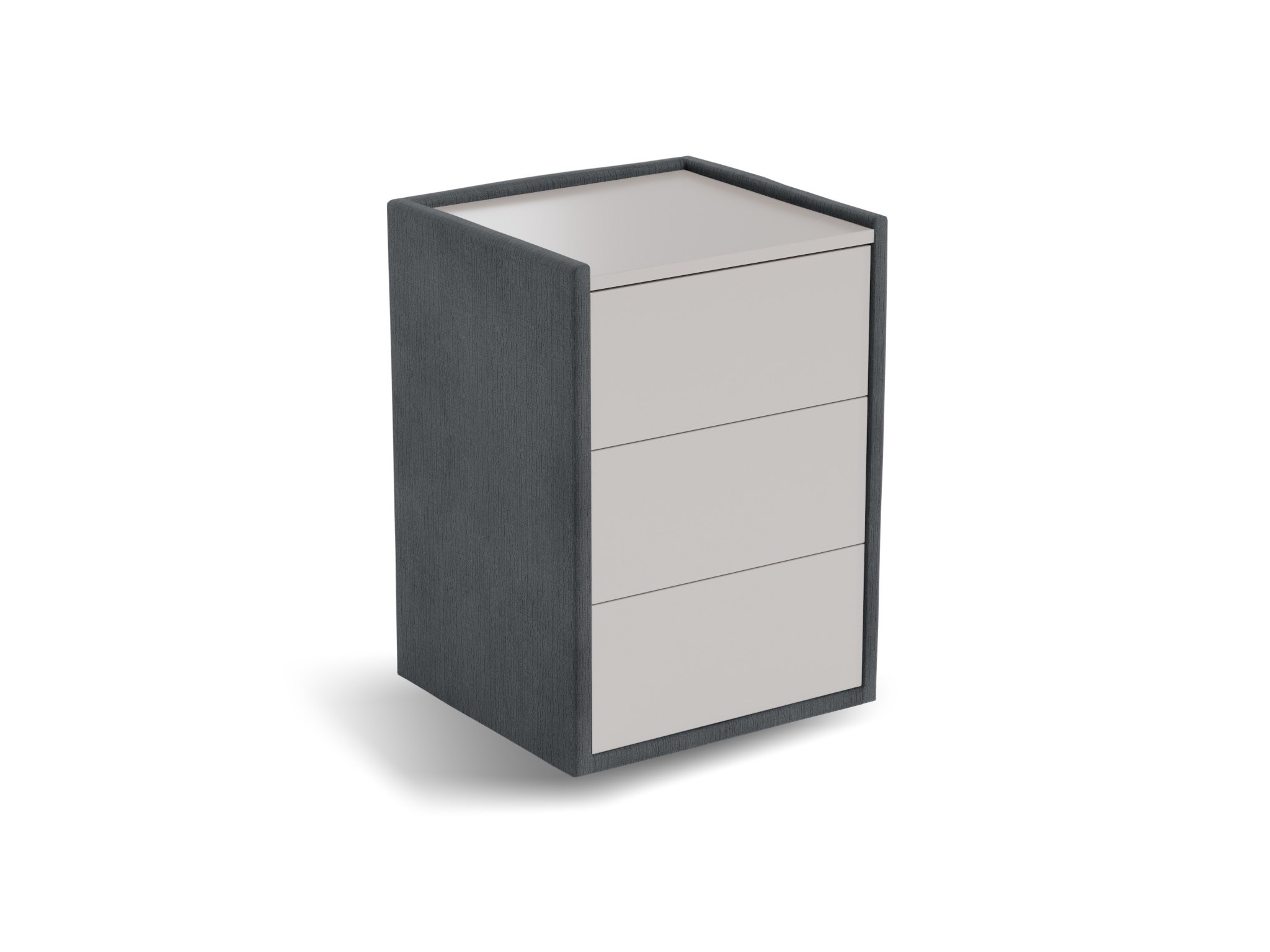 Nachtkastje Roy | Front taupe | fusion | donkerblauw