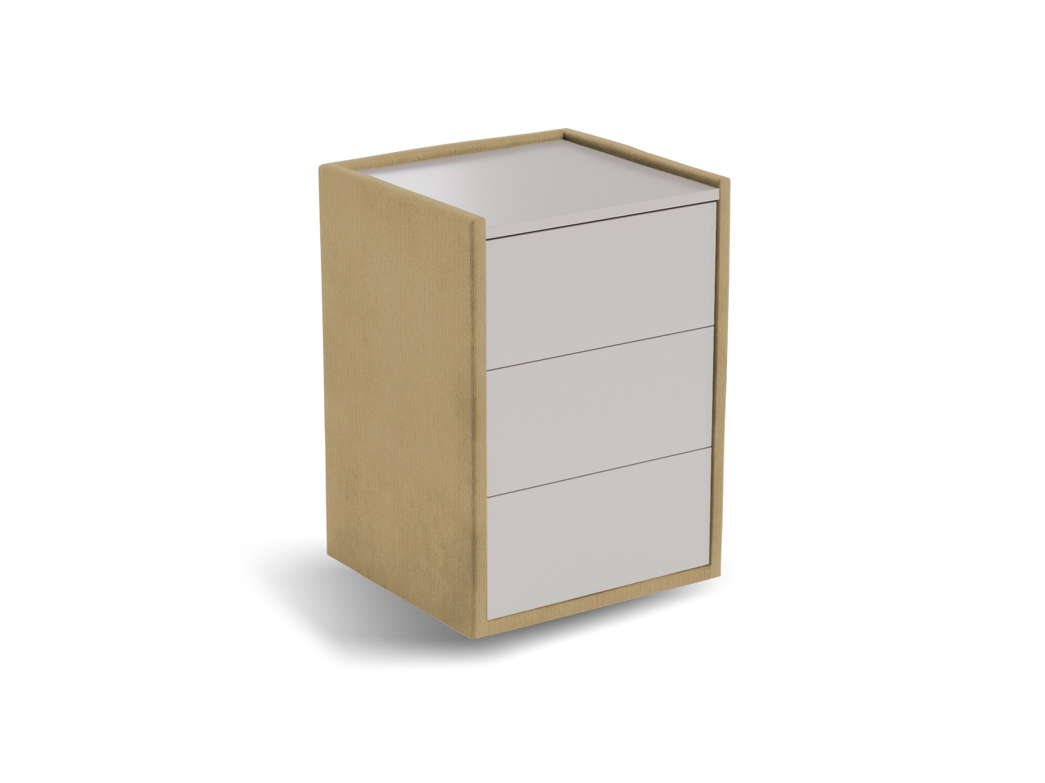 Nachtkastje Roy | Front taupe | fusion | goud