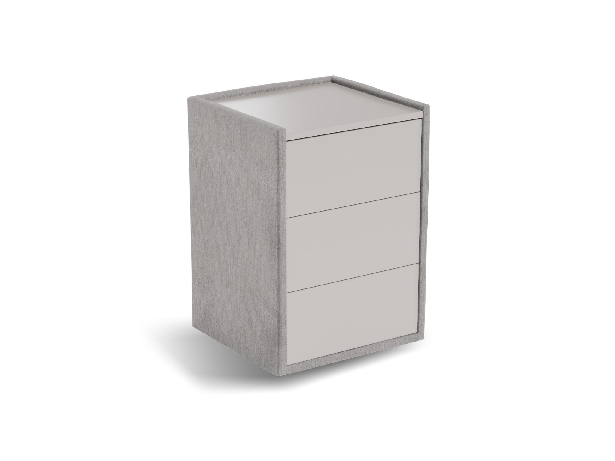 Nachtkastje Roy | Front taupe | fusion | staal