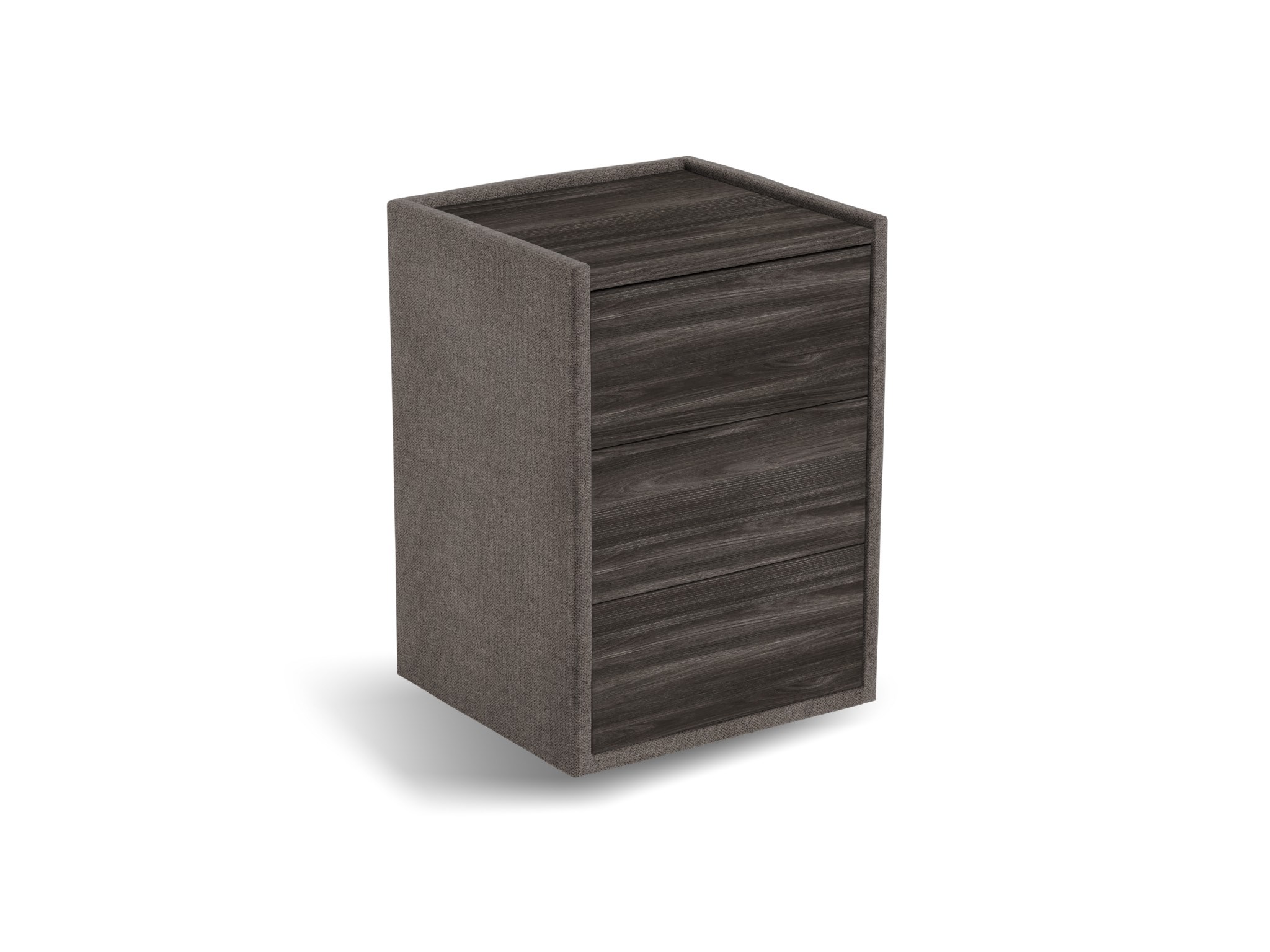 Nachtkastje Roy | Front zwart | Cyber | taupe