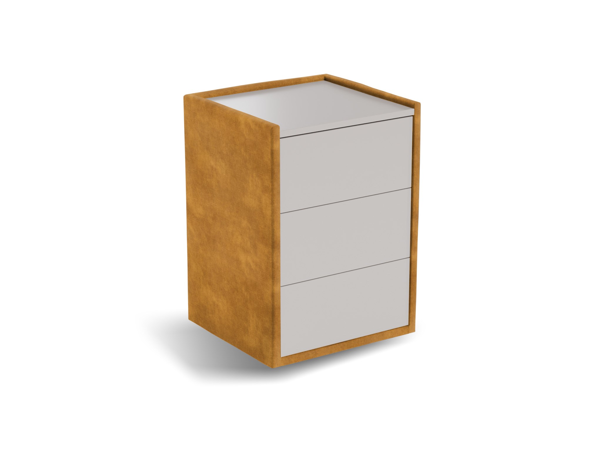 Nachtkastje Roy | Front taupe | Adore | goud