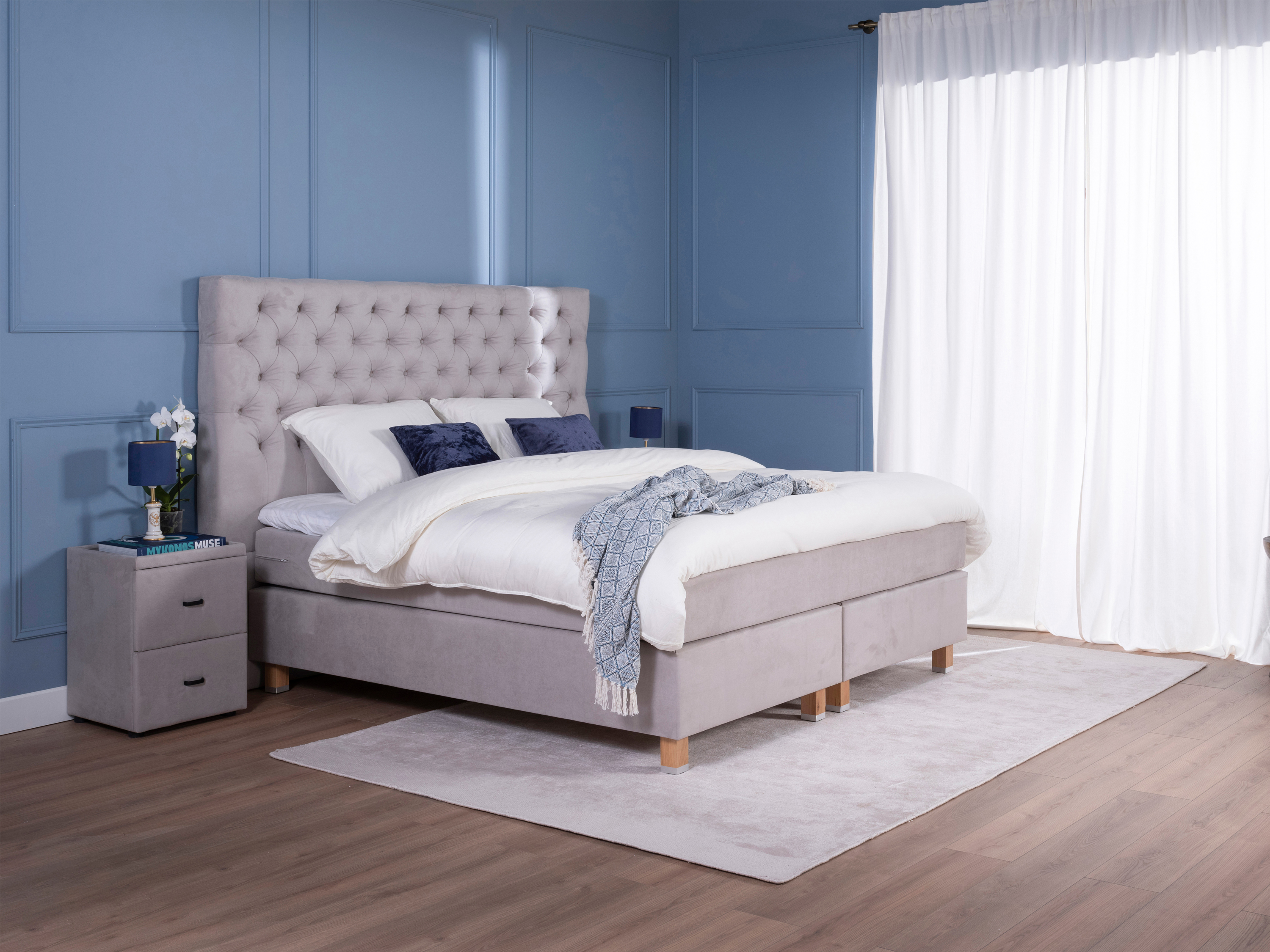 TotaalBED Boxspring Lulea 153cm hoog
