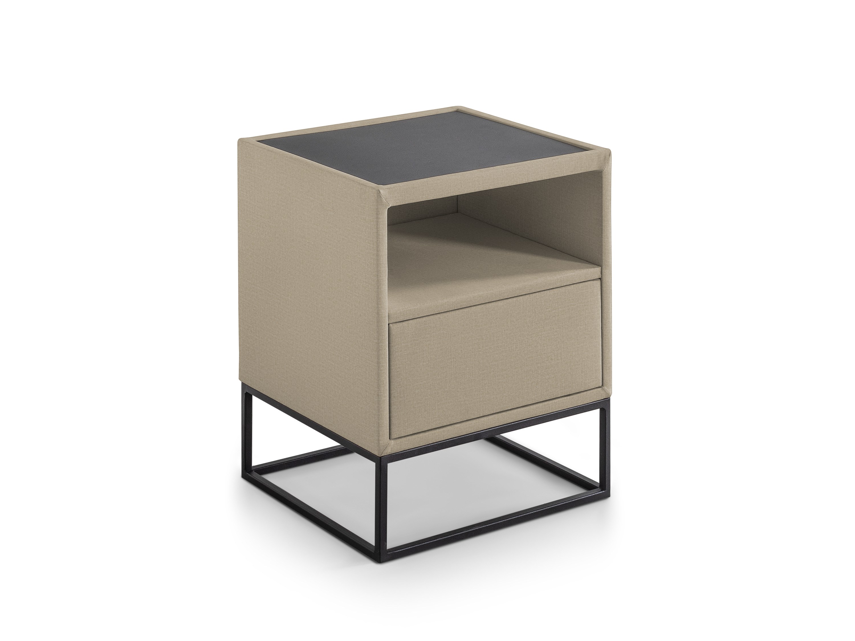 Nachtkastje Dijon - 1 lade/1 vak | Attraction | beige