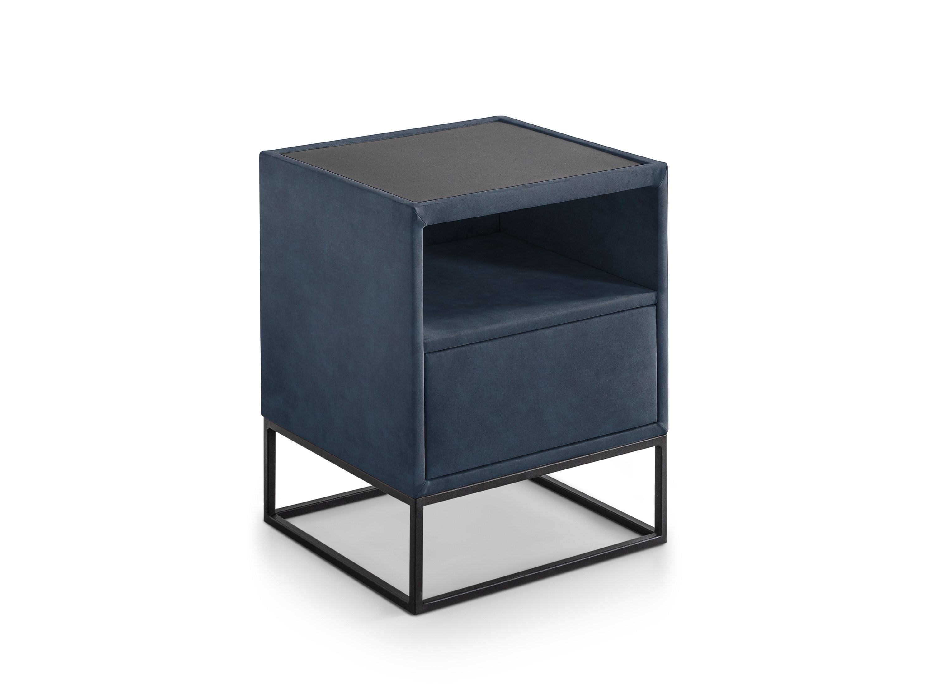 Nachtkastje Dijon - 1 lade/1 vak | Adore | donker blauw