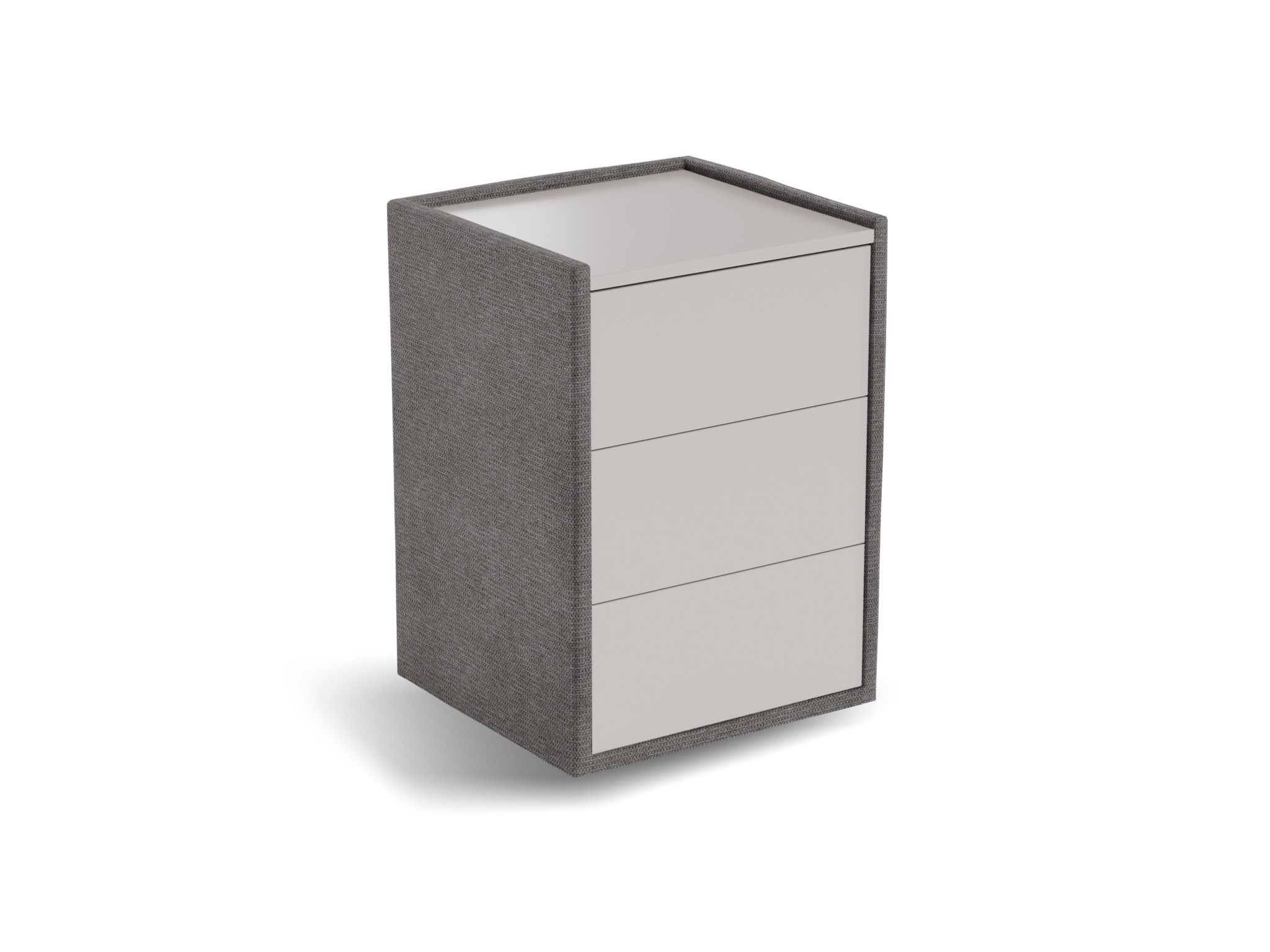 Nachtkastje Roy | Front taupe | Mito | antraciet