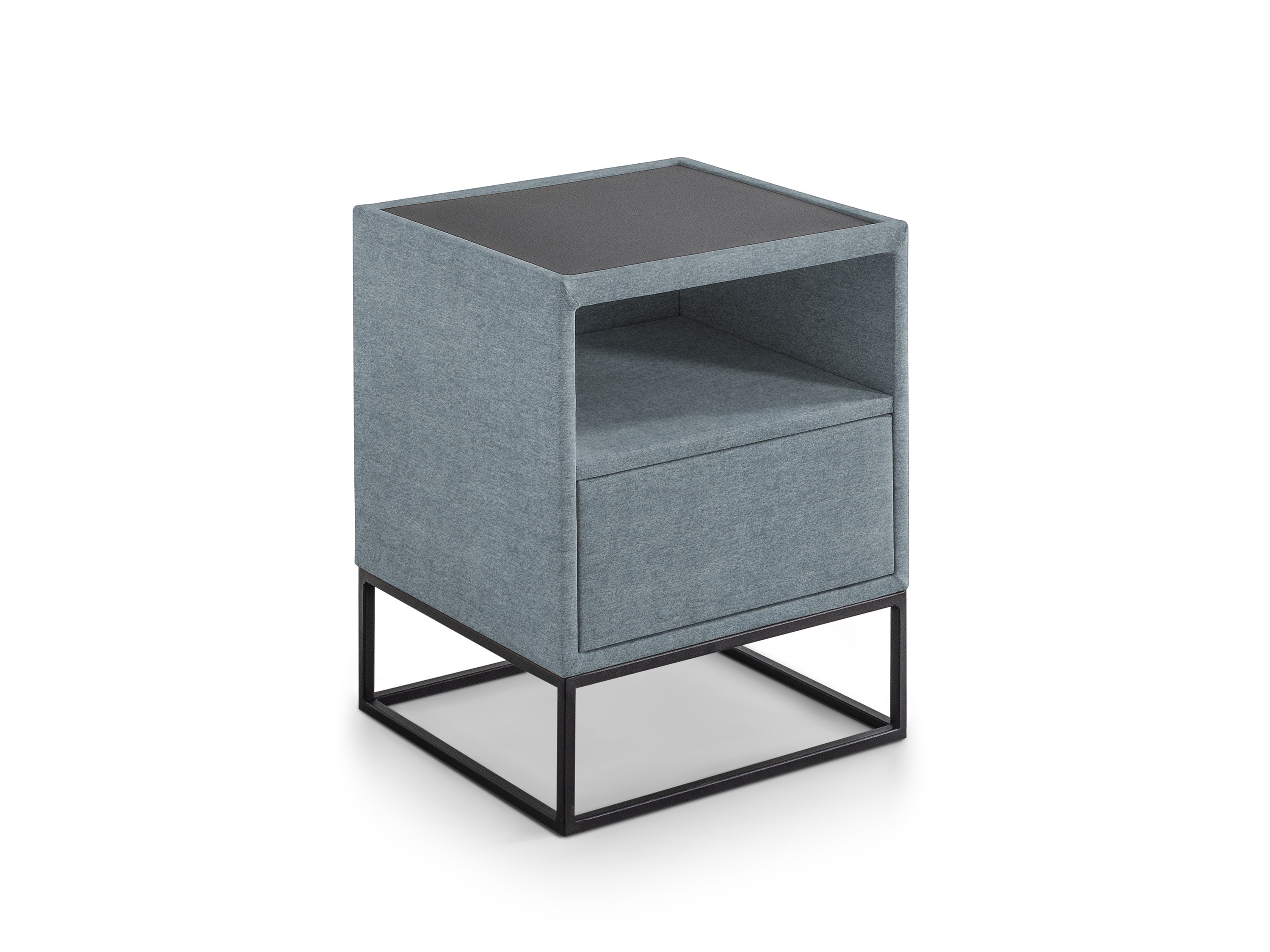 Nachtkastje Dijon - 1 lade/1 vak | Sino | blauw
