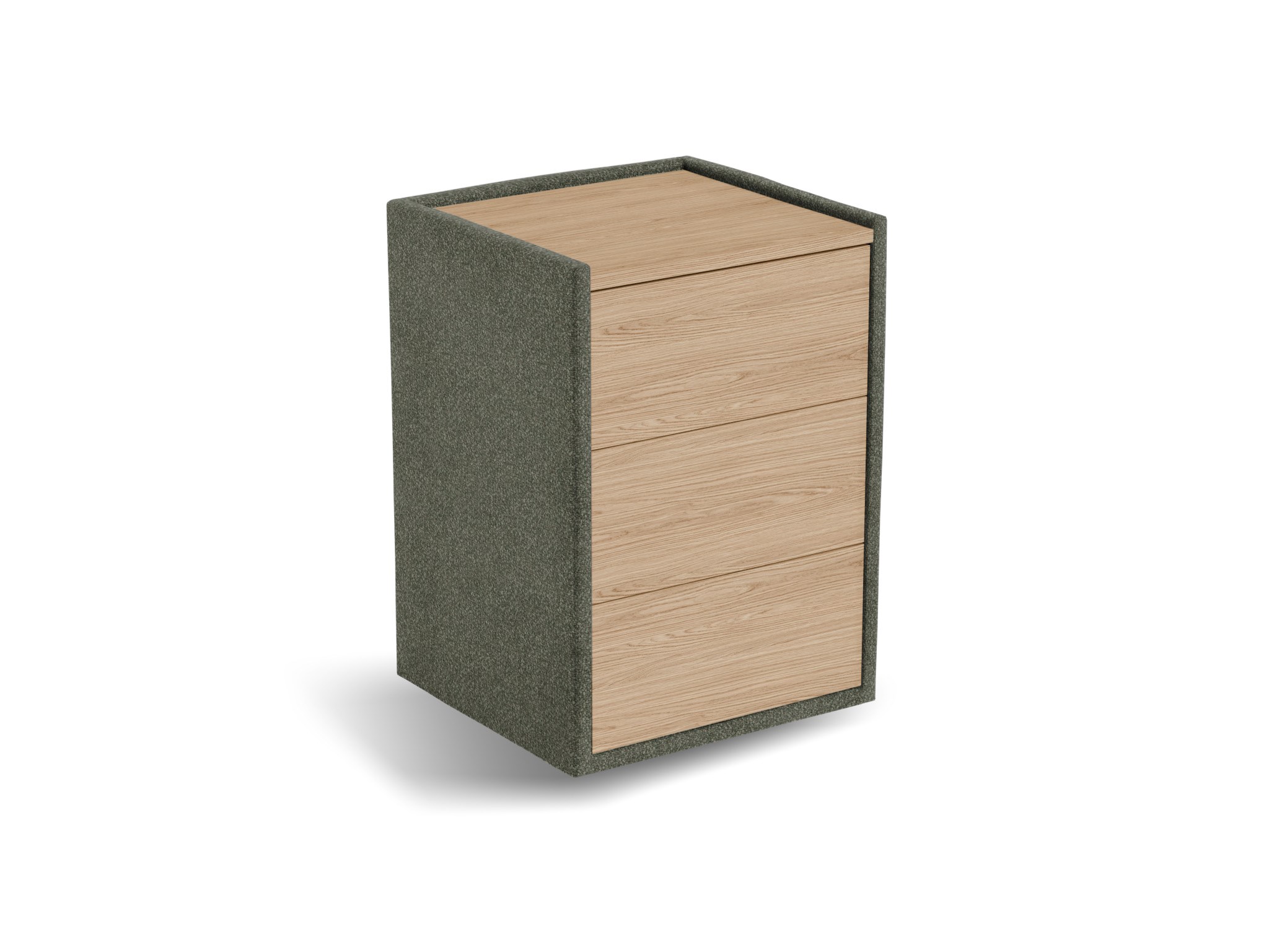 Nachtkastje Roy | Front eiken | Rhythm | groen