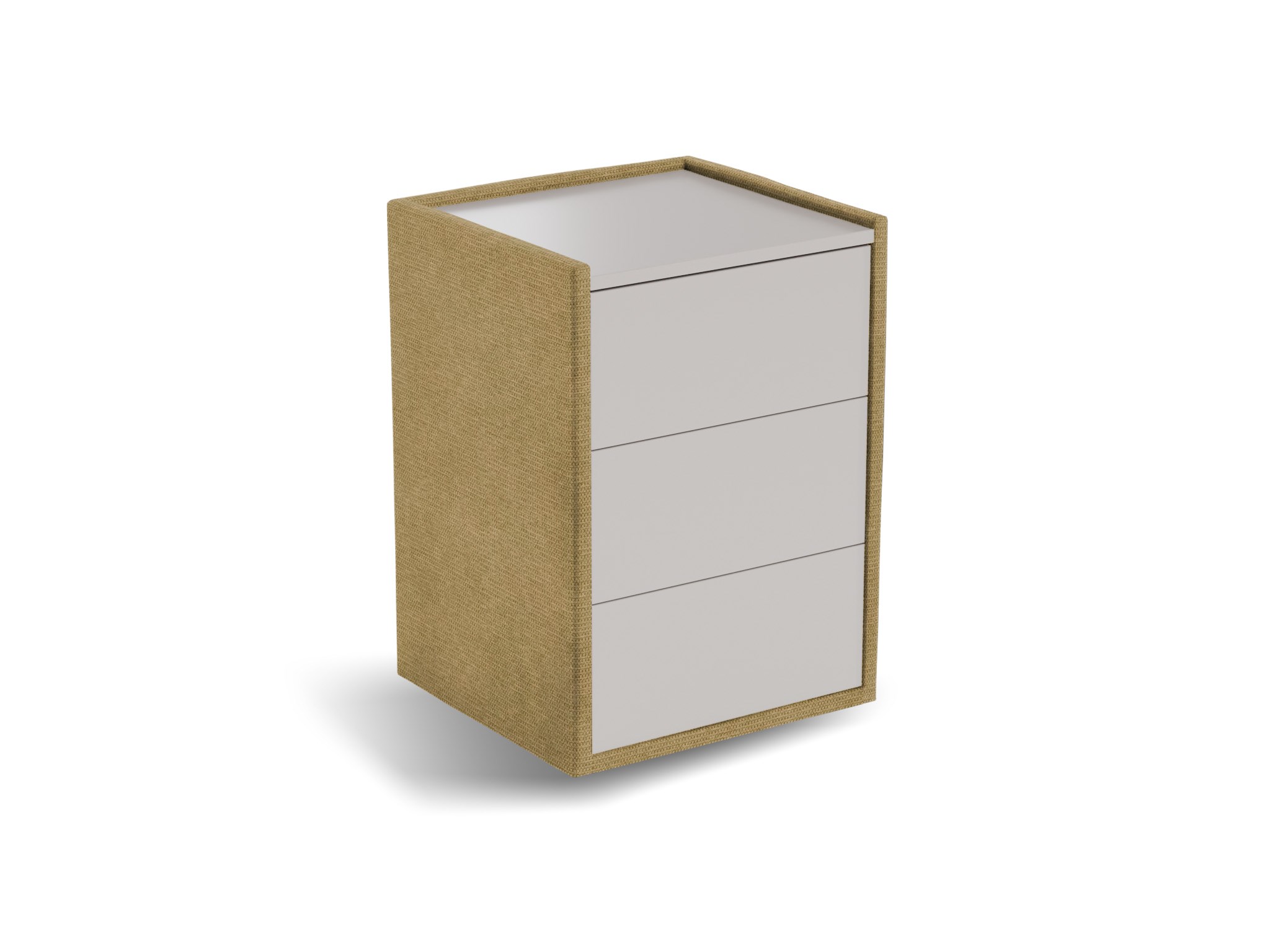 Nachtkastje Roy | Front taupe | Mito | goud