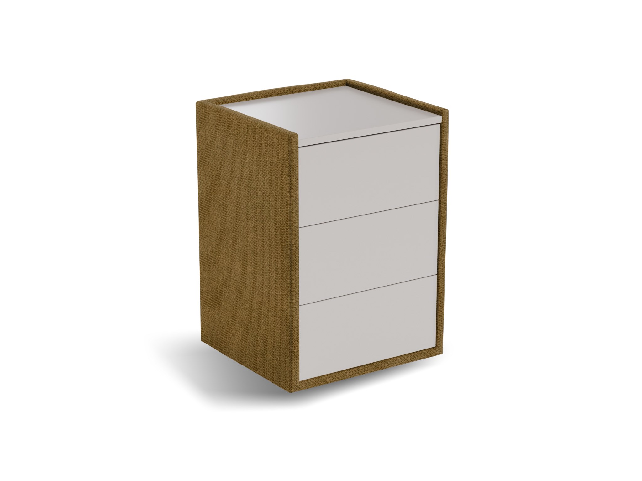 Nachtkastje Roy | Front taupe | Mito | mosterd