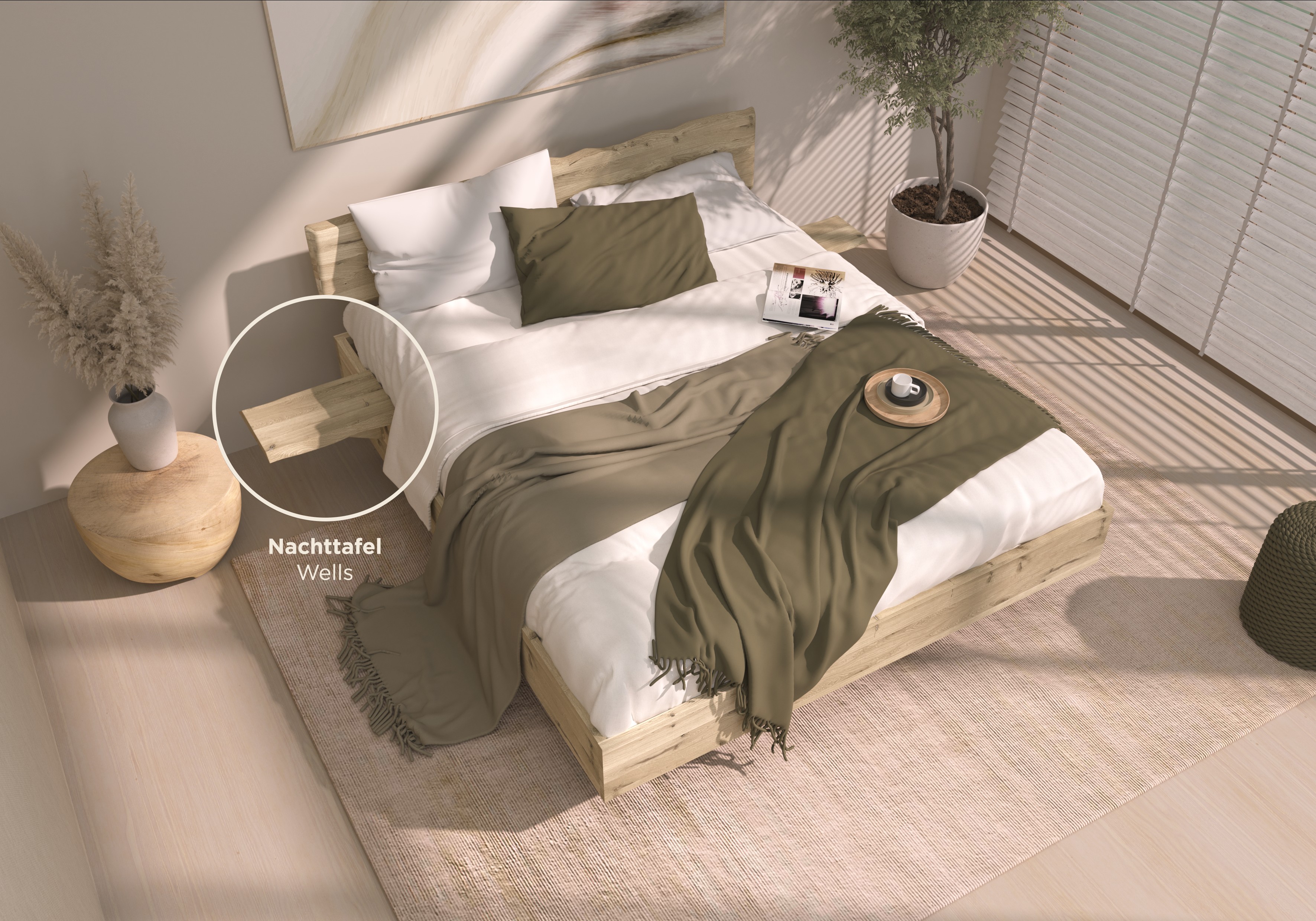 TotaalBED Nachttafel Wells