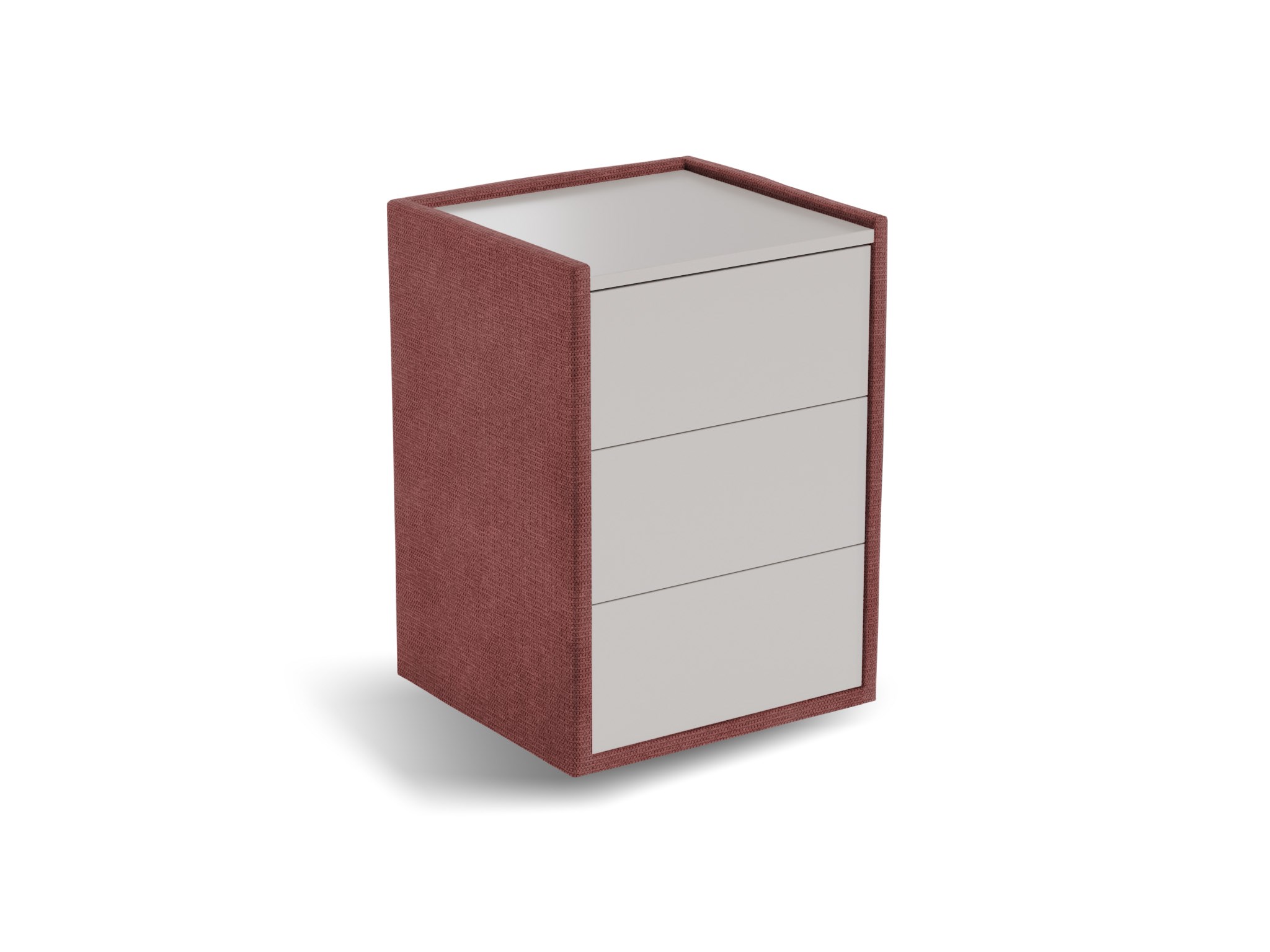 Nachtkastje Roy | Front taupe | Mito | roze
