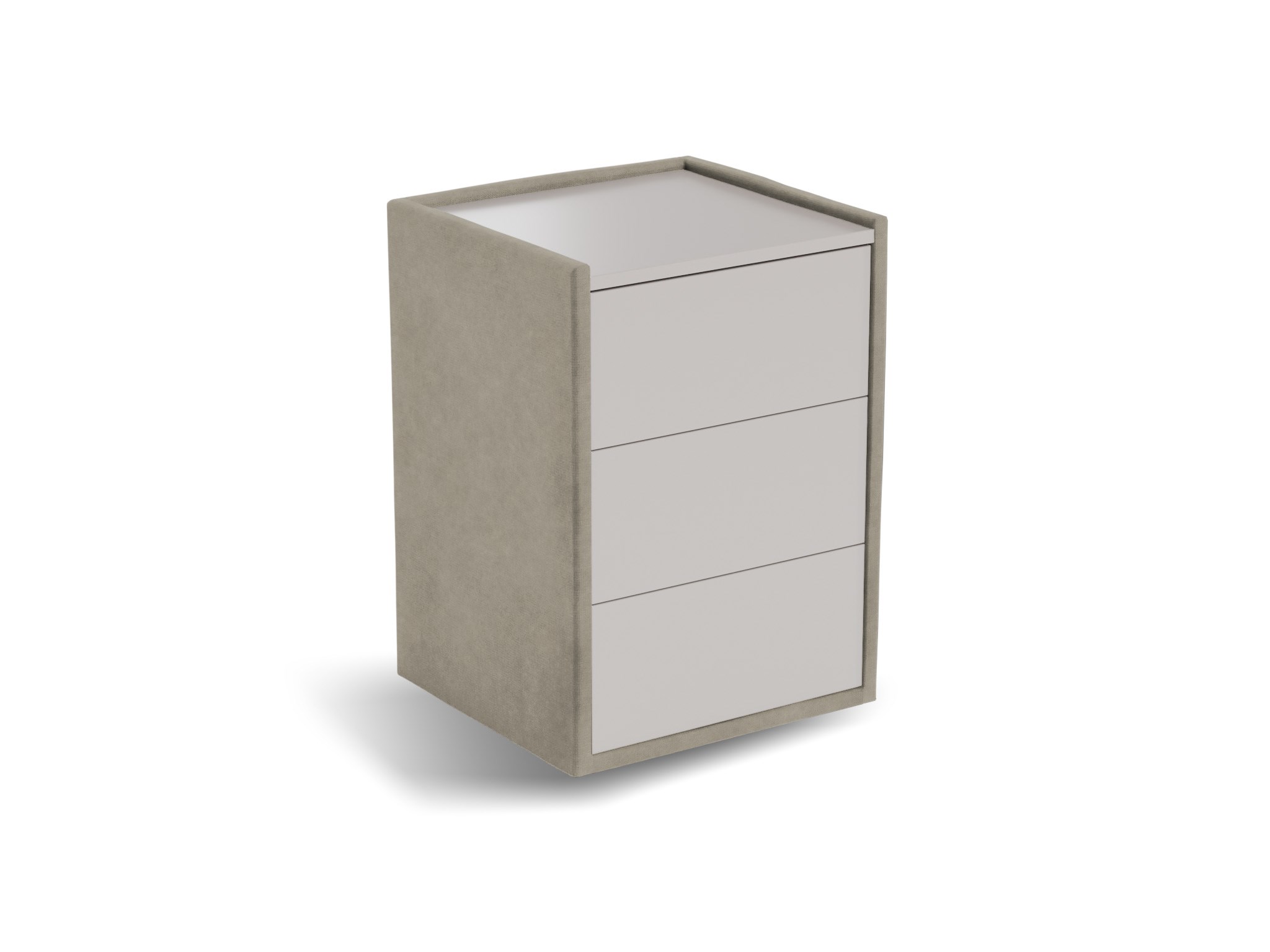 Nachtkastje Roy | Front taupe | Magnum | lichtgrijs