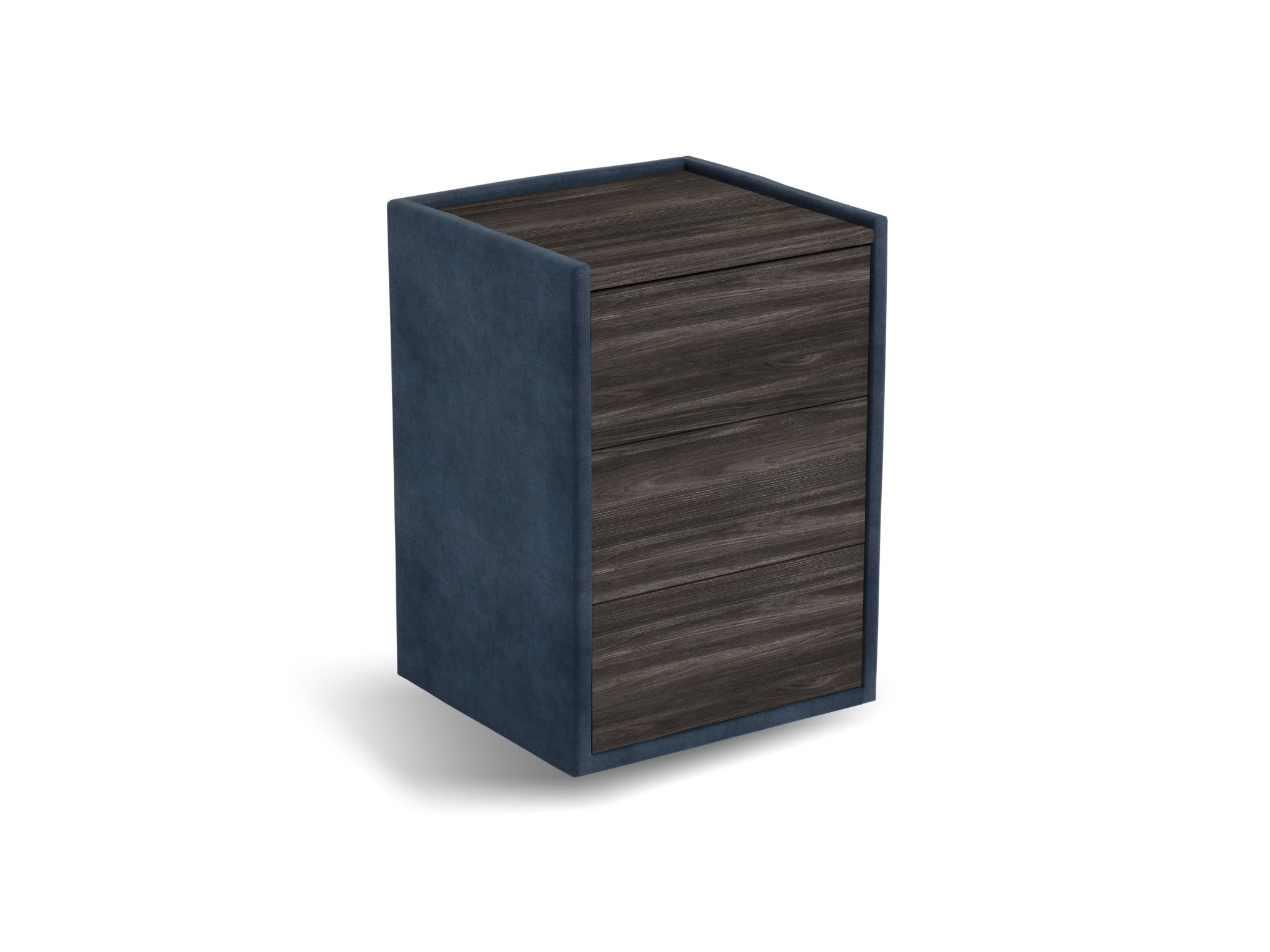 Nachtkastje Roy | Front zwart | Adore | donker blauw