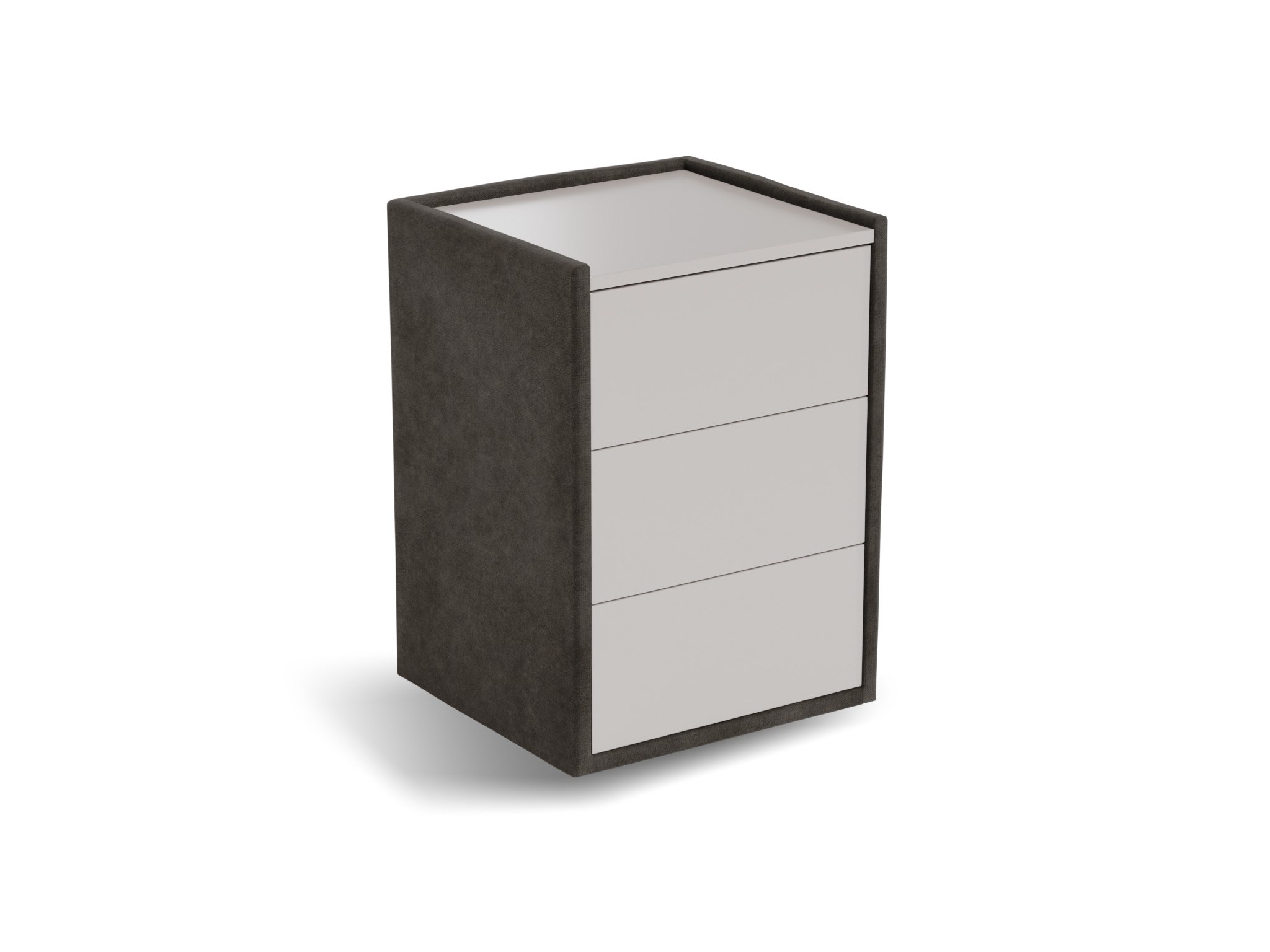Nachtkastje Roy | Front taupe | Magnum | zwart