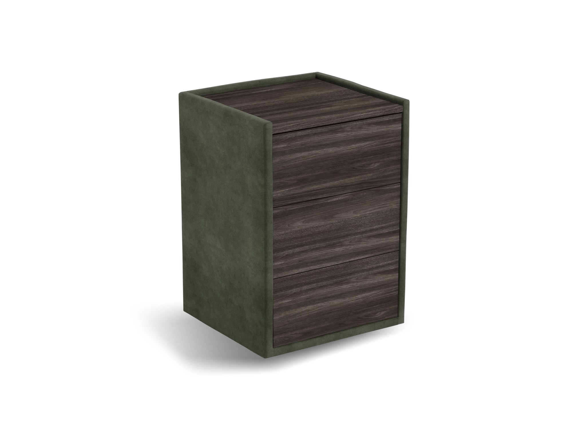 Nachtkastje Roy | Front zwart | Adore | kaki