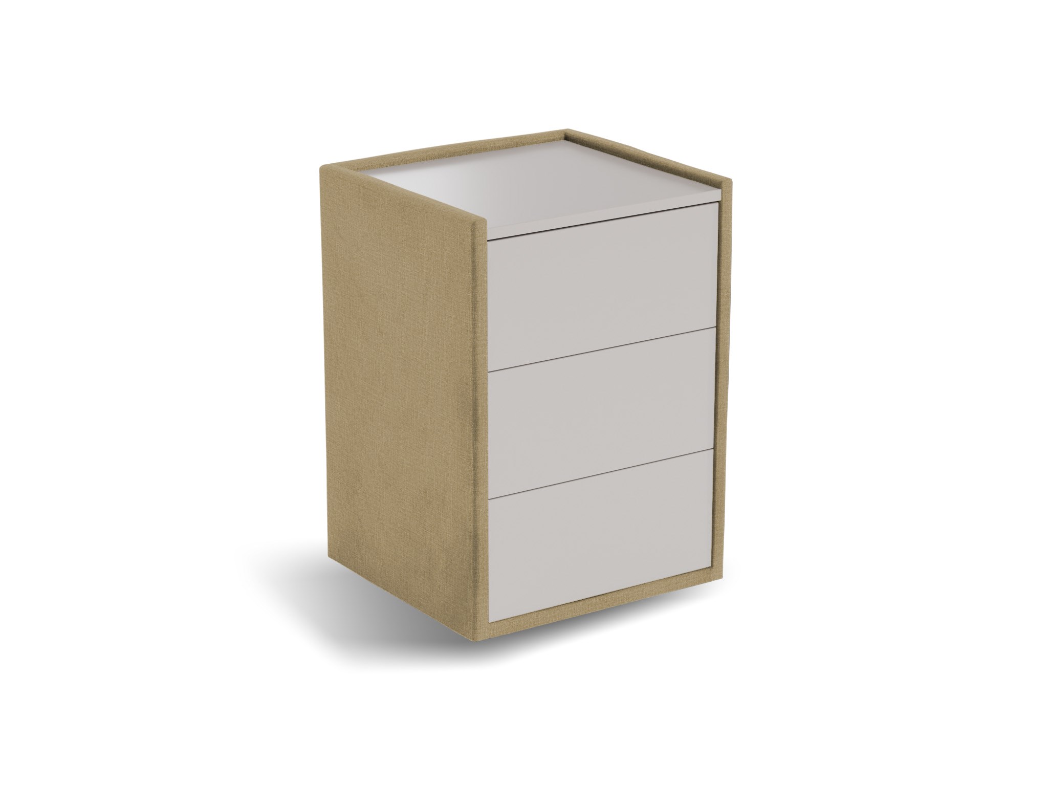 Nachtkastje Roy | Front taupe | Attraction | goud