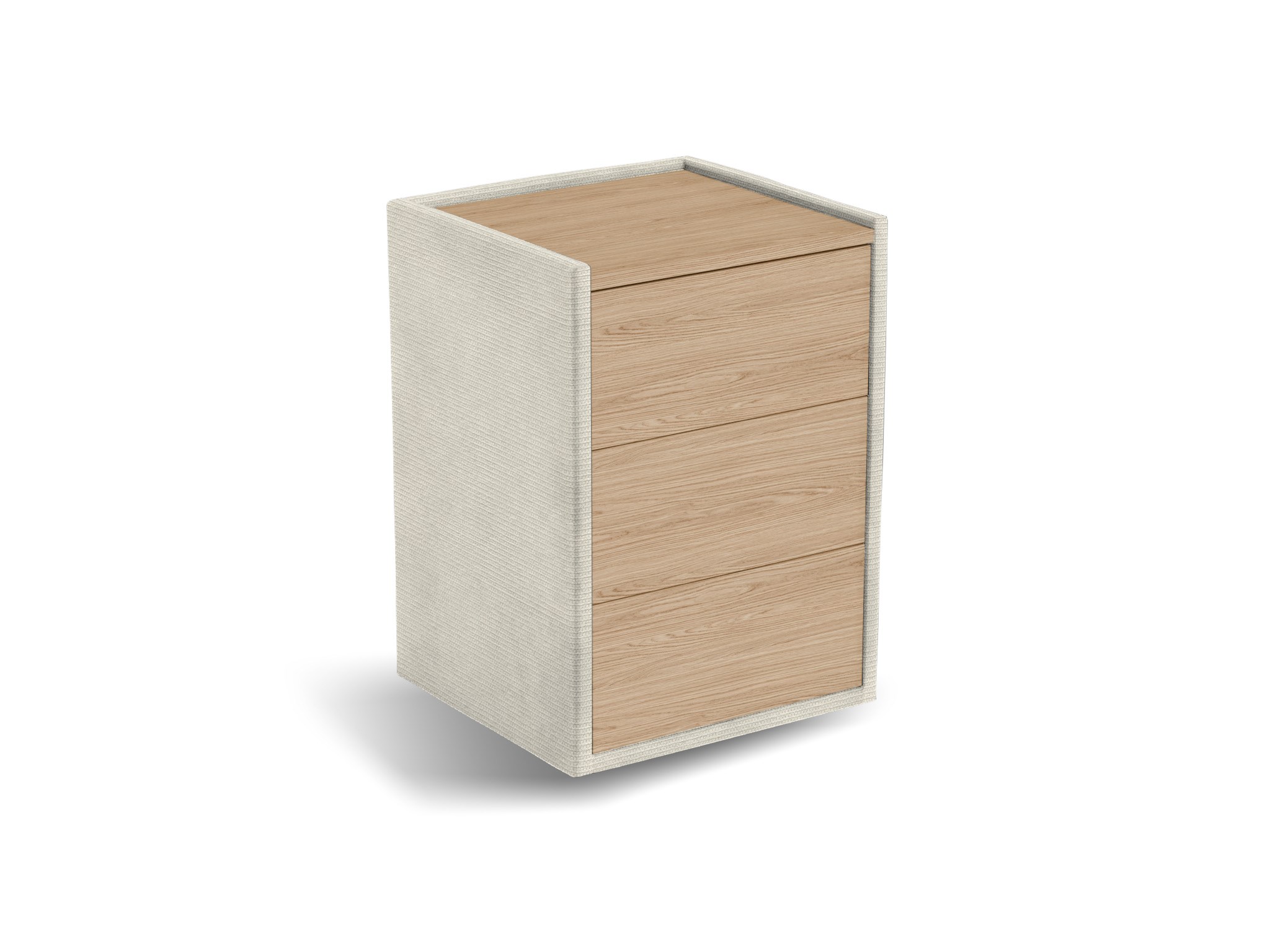 Nachtkastje Roy | Front eiken | Mito | parelmoer
