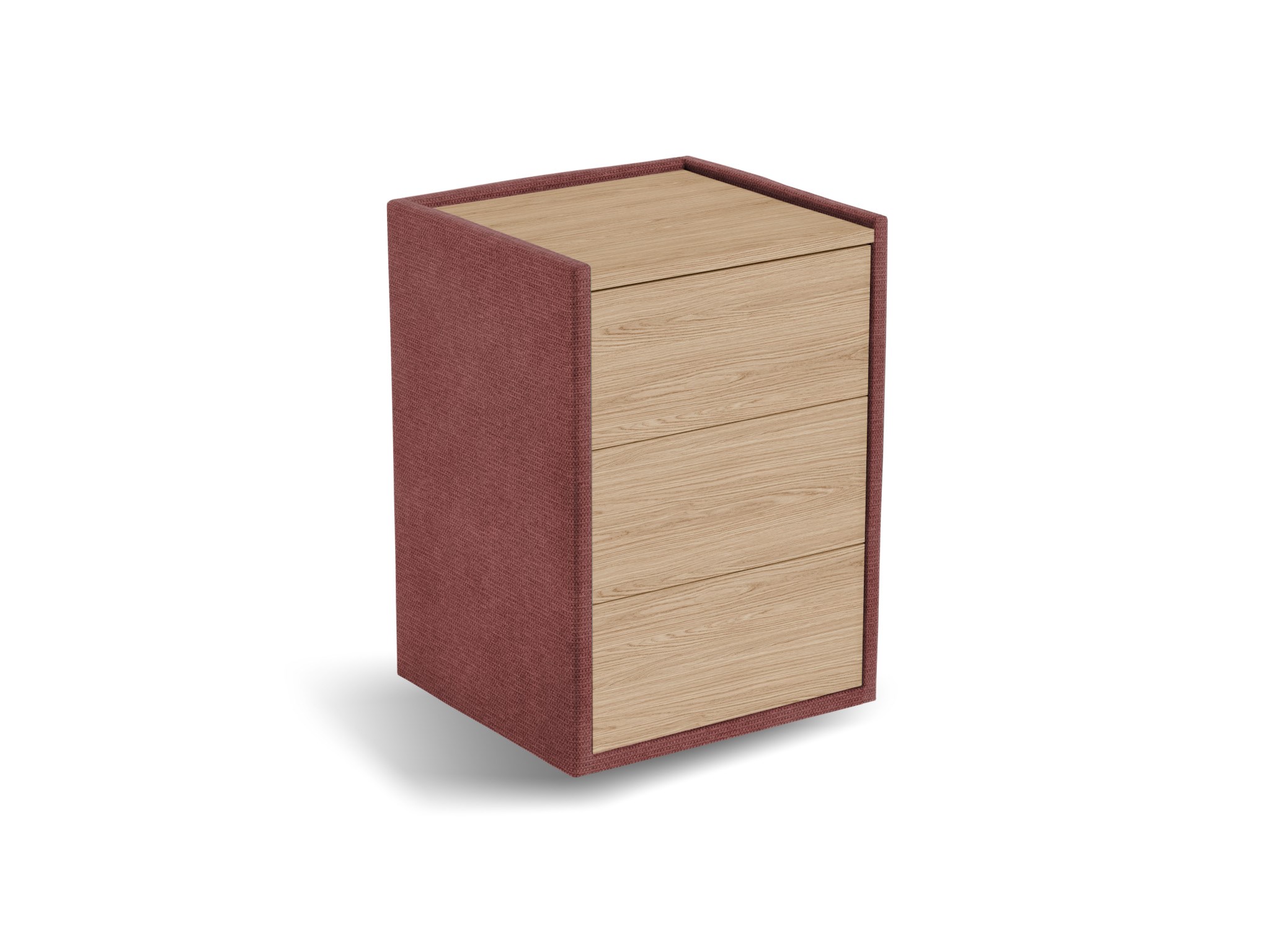 Nachtkastje Roy | Front eiken | Mito | roze