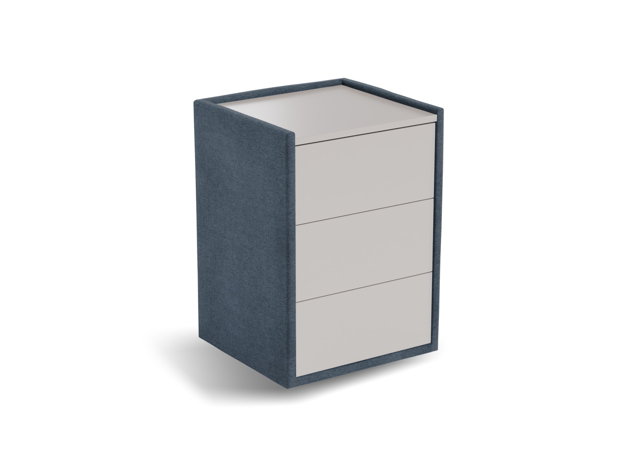 Nachtkastje Roy | Front taupe | Cyber | donkerblauw