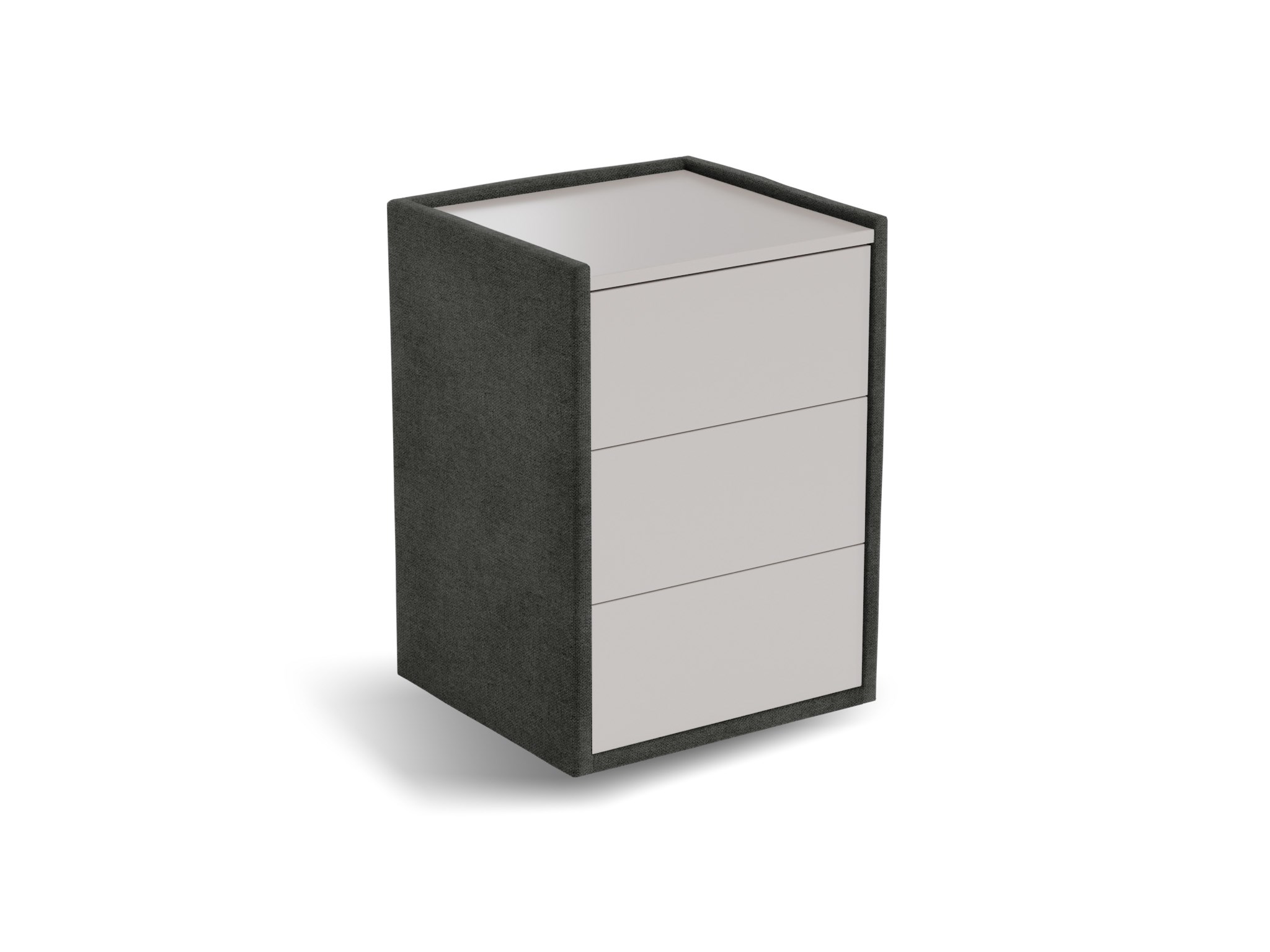 Nachtkastje Roy | Front taupe | Cyber | grafiet