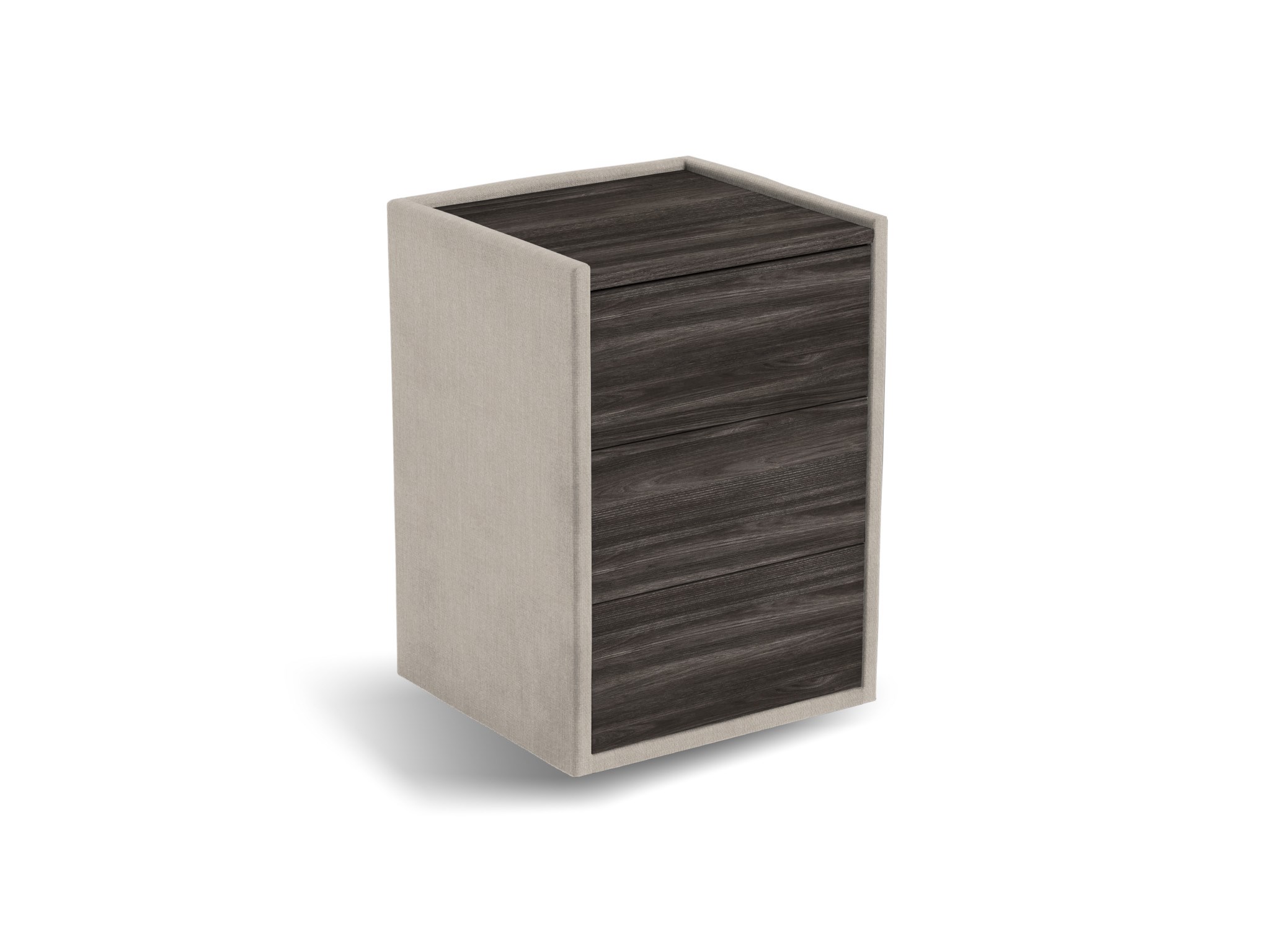 Nachtkastje Roy | Front zwart | Cape | naturel