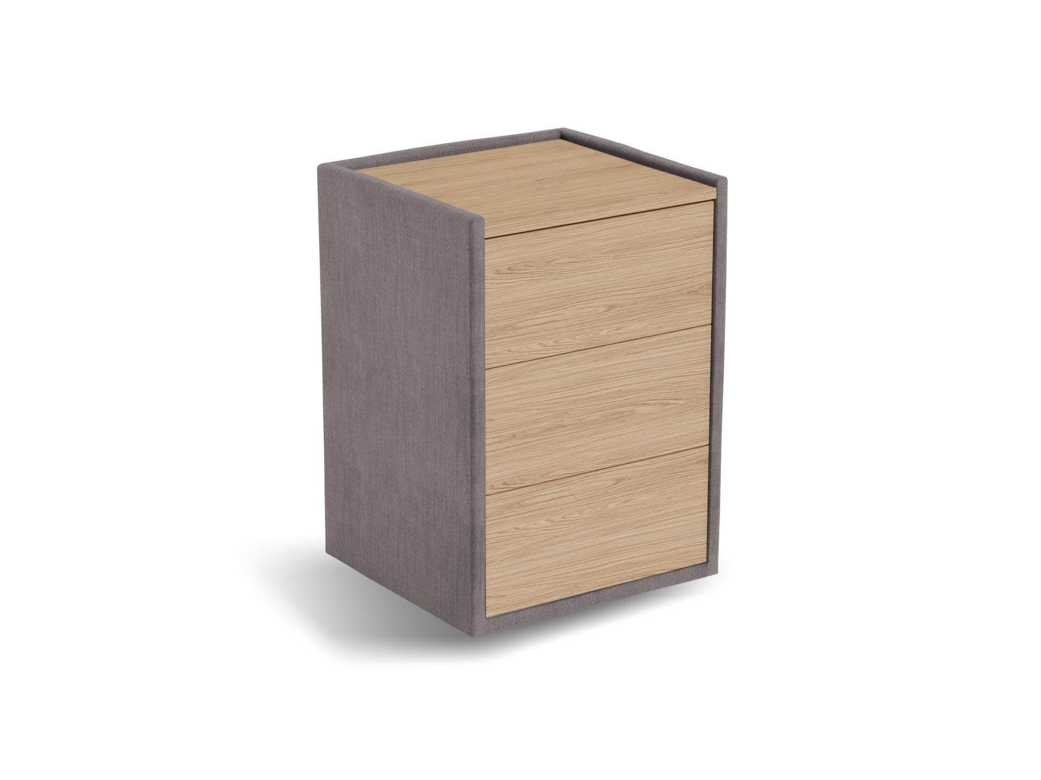 Nachtkastje Roy | Front eiken | Cape | taupe