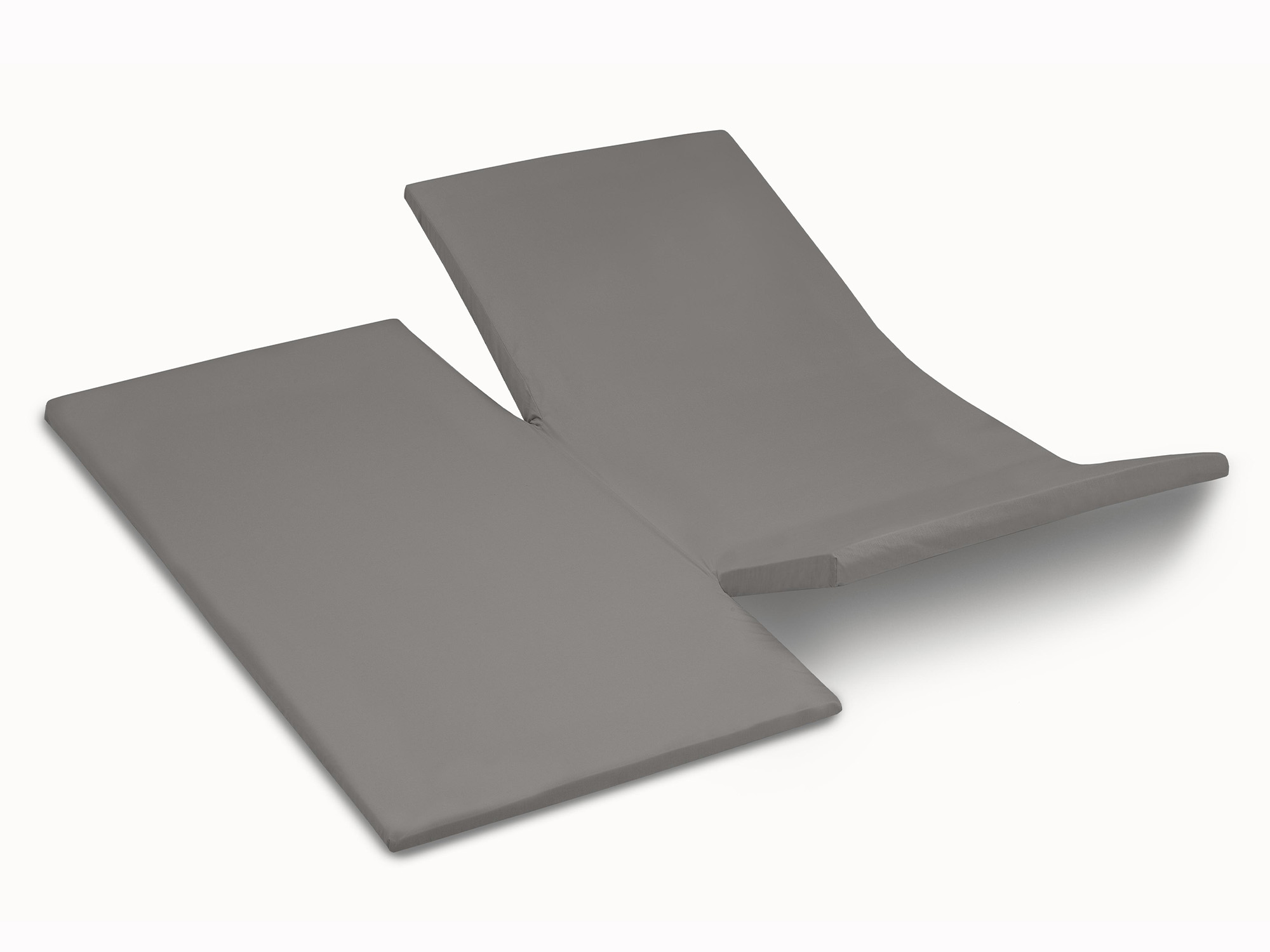 TotaalBED YOON hoeslaken katoensatijn dubbele split | donkergrijs | 180 x 210 cm