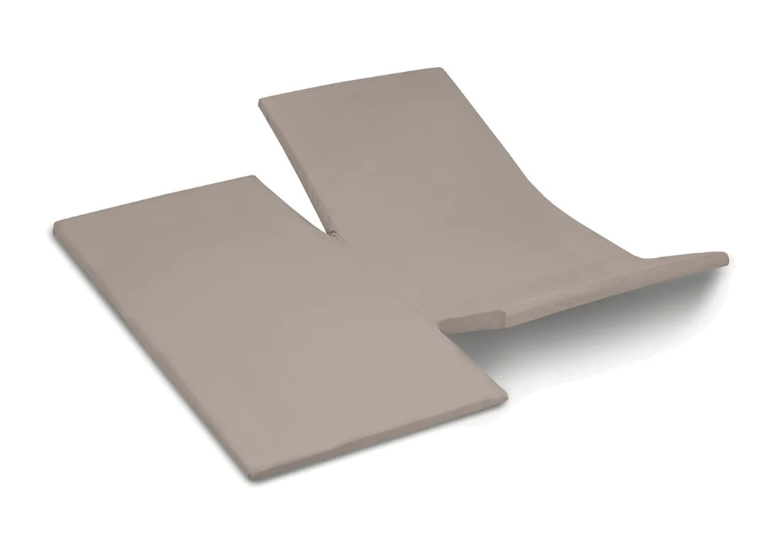 TotaalBED YOON hoeslaken katoensatijn dubbele split | taupe | 180 x 210 cm
