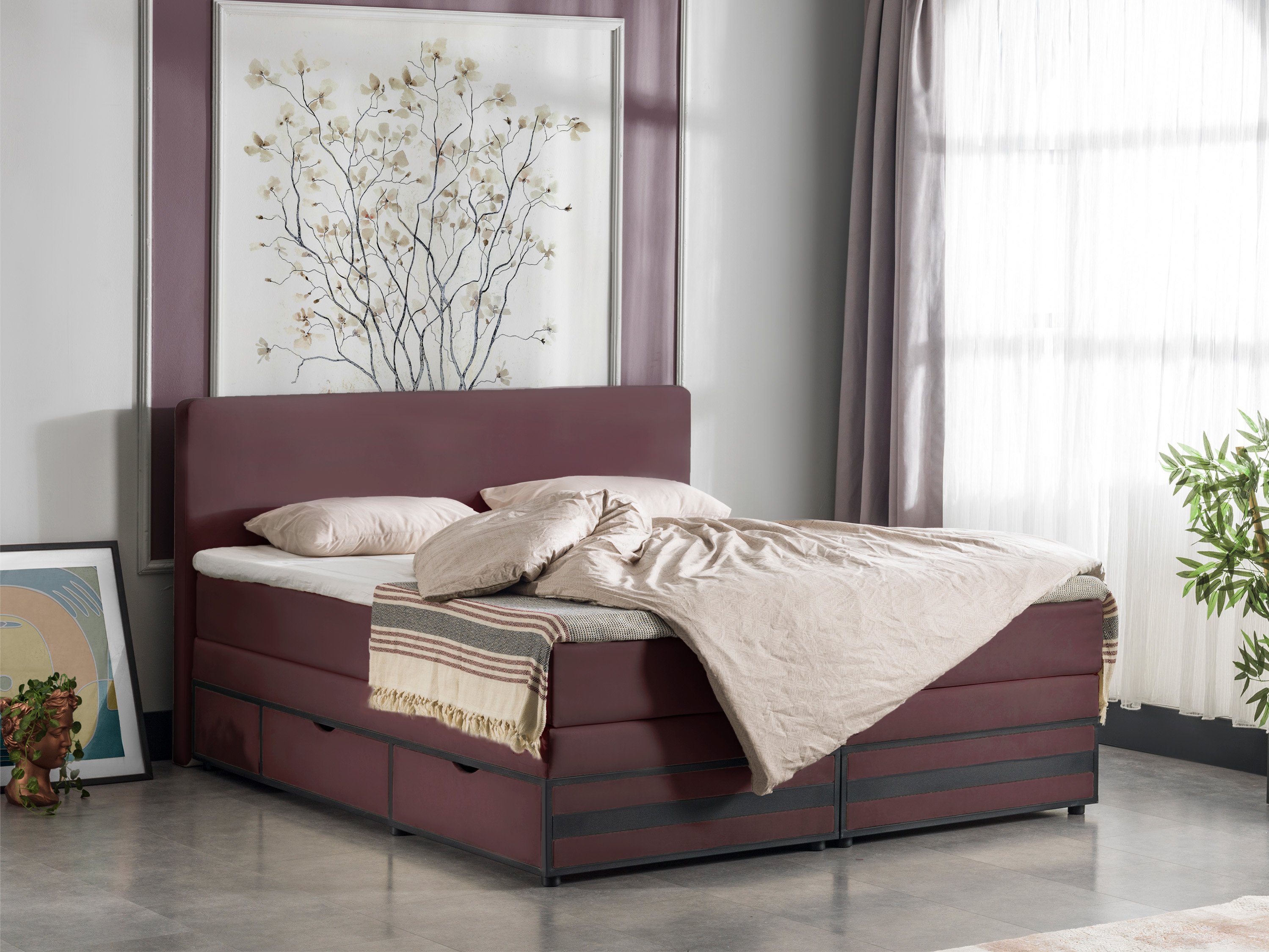 TotaalBED Opbergboxspring Bremen met lade