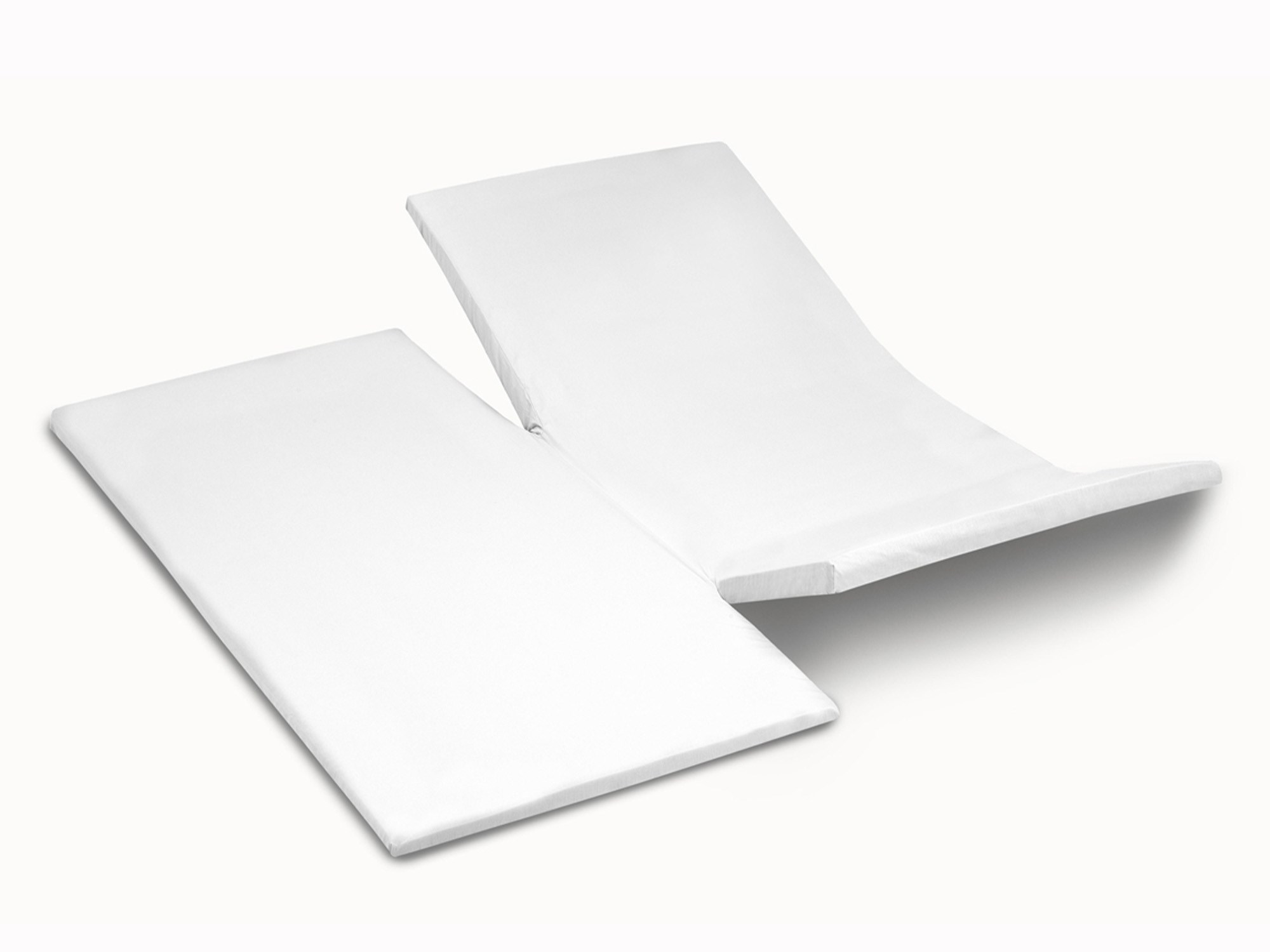 TotaalBED YOON molton katoen | dubbele split | Wit | 240 x 200 cm