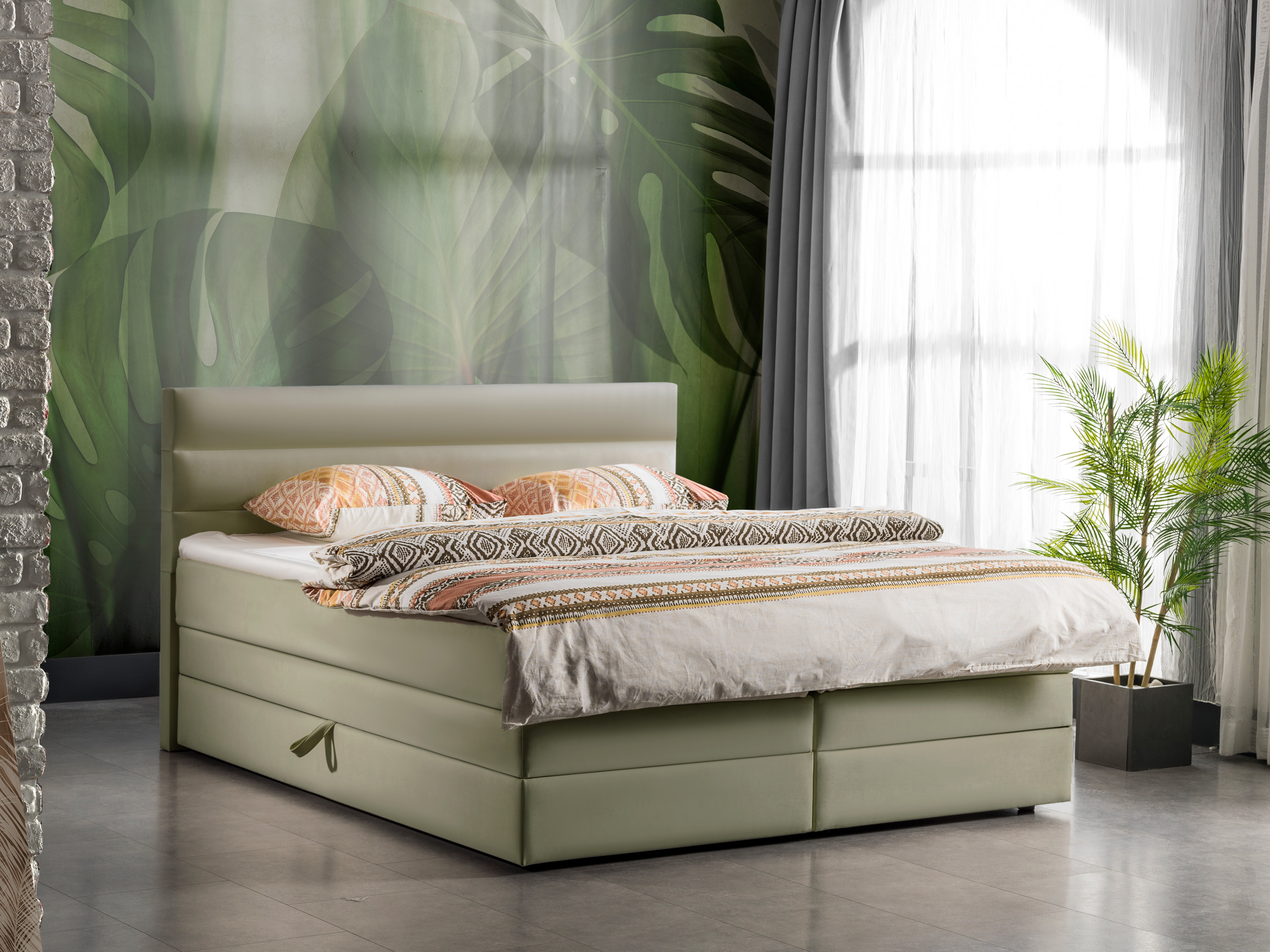 TotaalBED Opbergboxspring Berlijn met klep