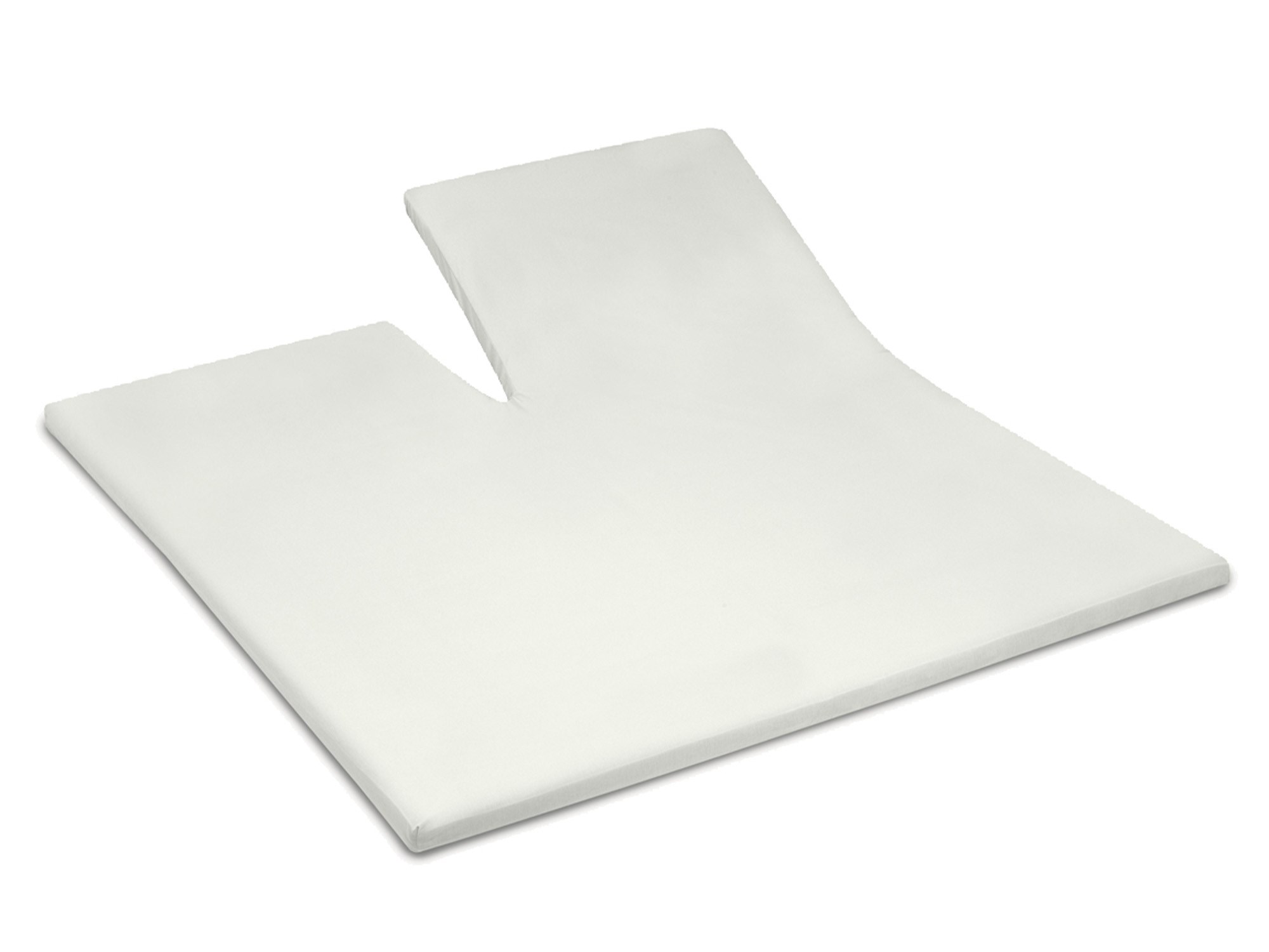 TotaalBED YOON hoeslaken katoensatijn enkele split | crÃ¨me | 180 x 210 cm