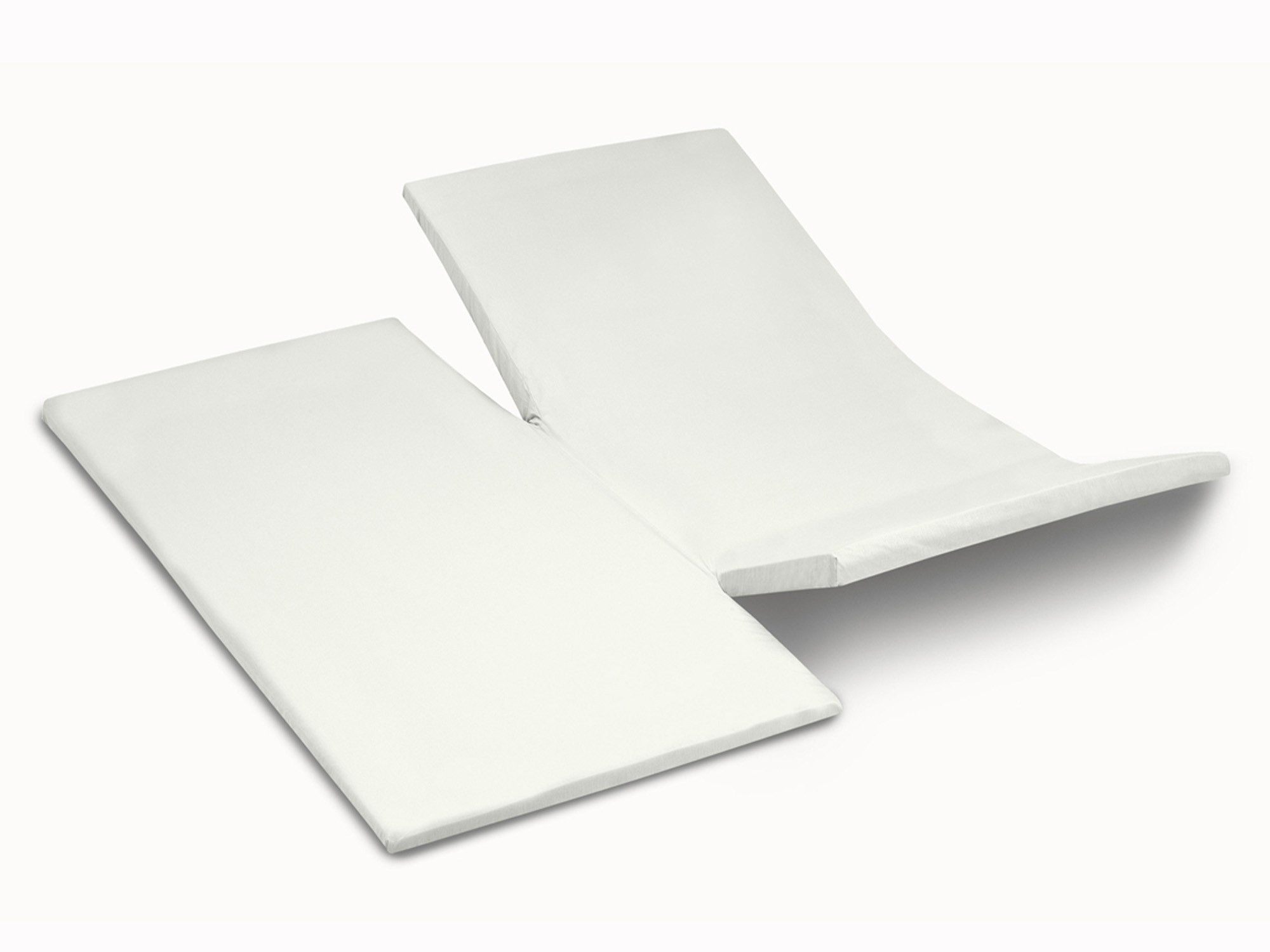 TotaalBED YOON hoeslaken katoensatijn dubbele split | crÃ¨me | 180 x 210 cm