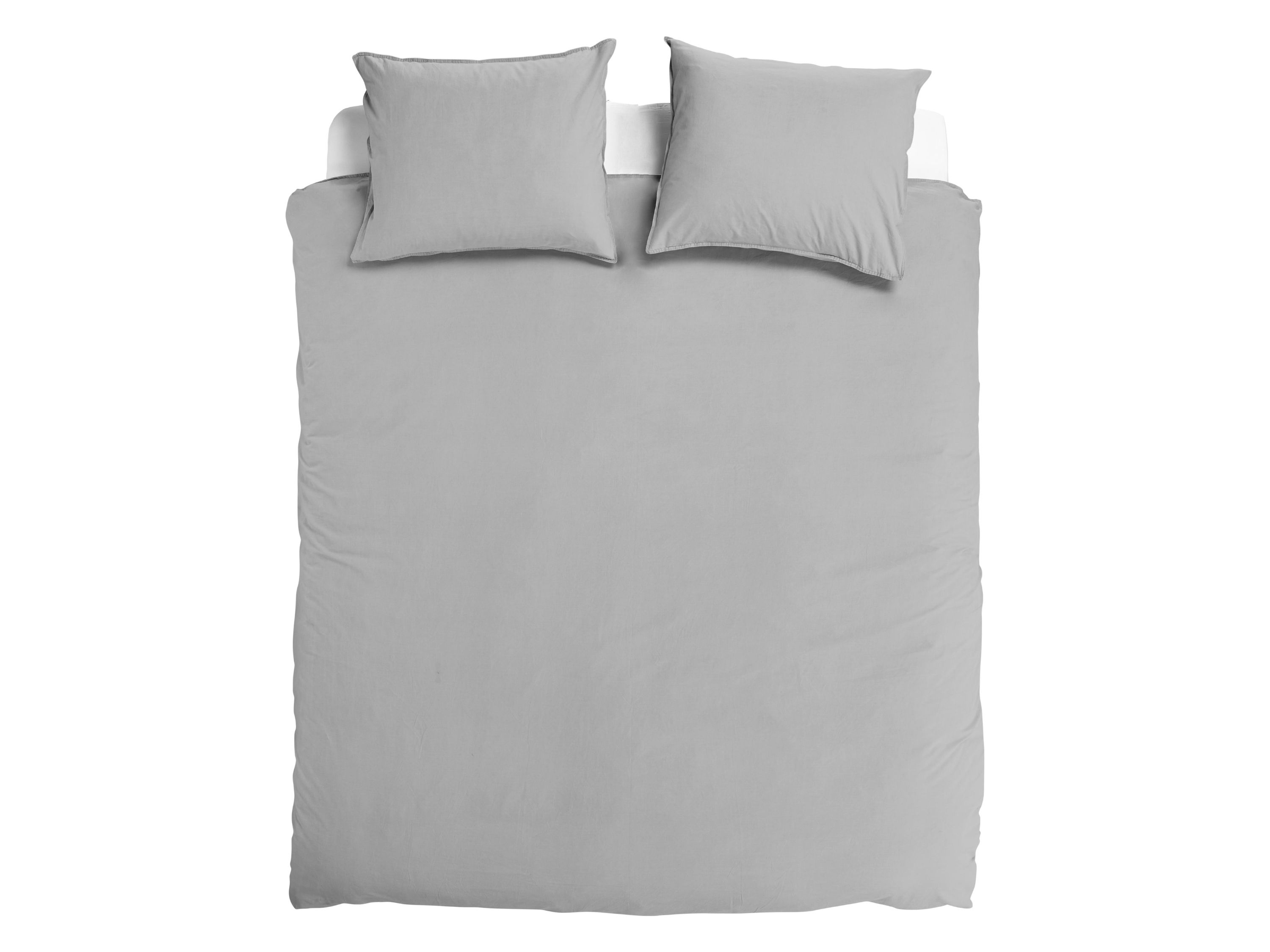 TotaalBED Dekbedovertrek Noa Light Grey 200 x 200/220 cm
