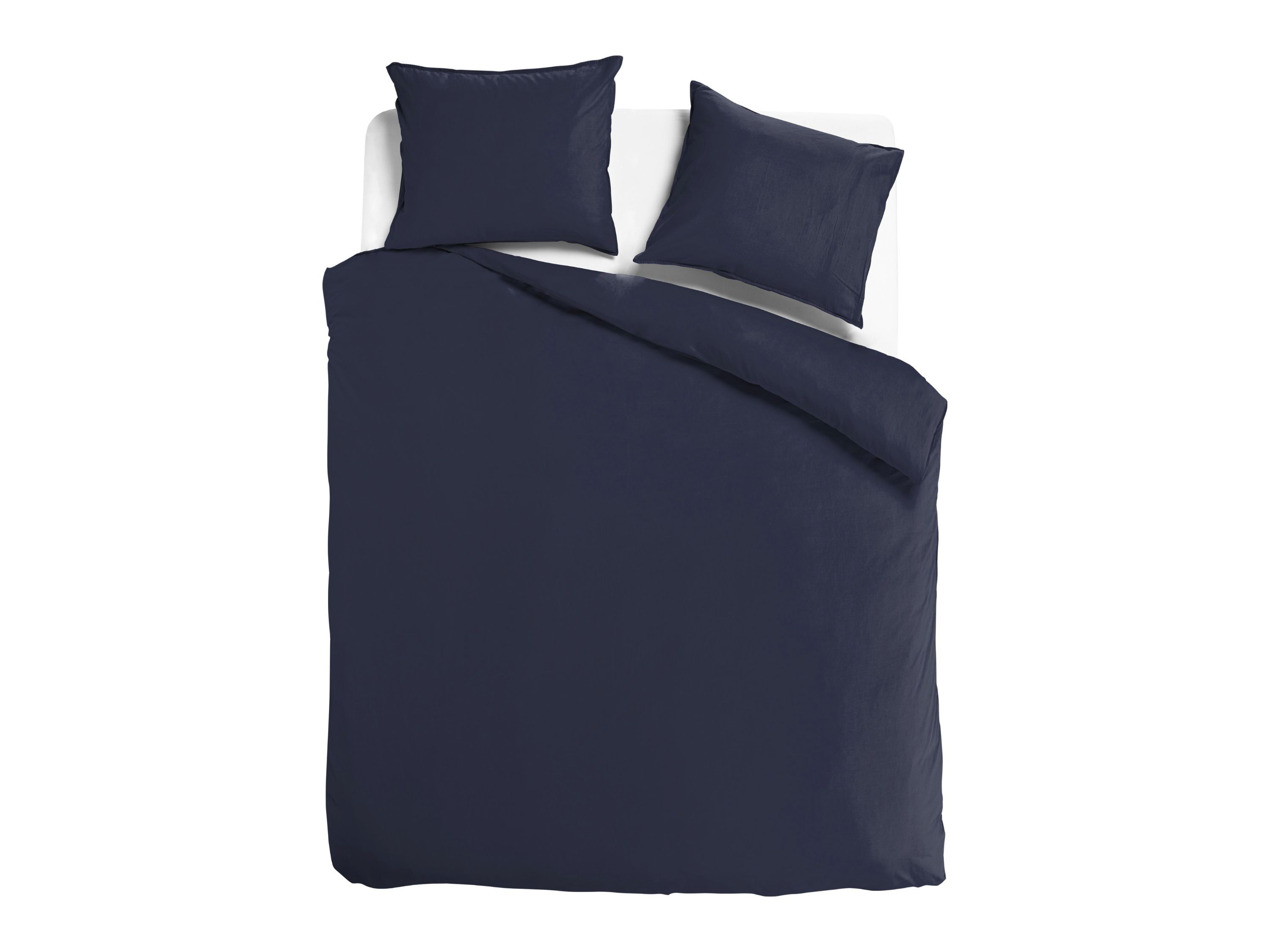 TotaalBED Dekbedovertrek Noa Koningsblauw 200 x 200/220 cm