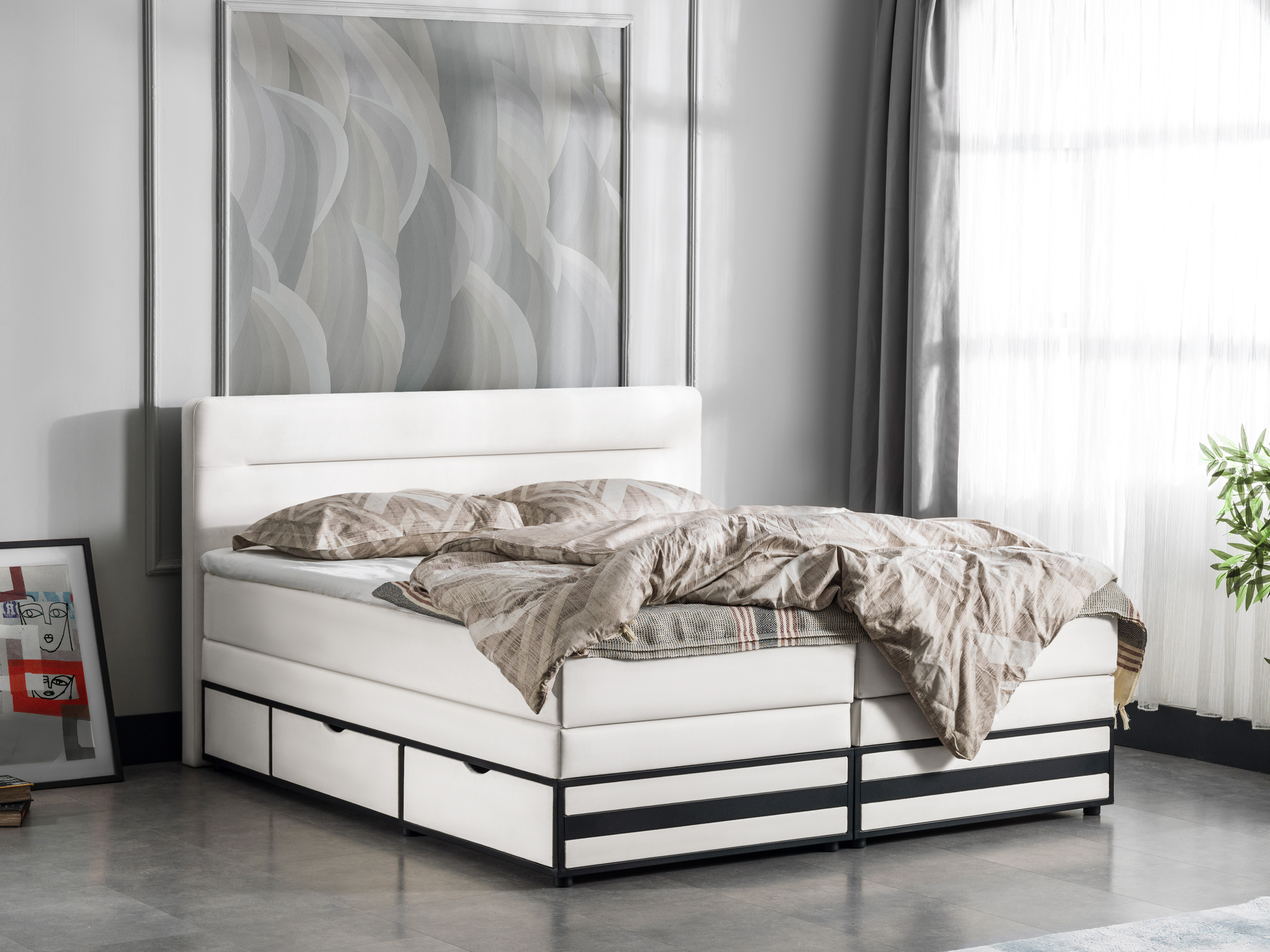 TotaalBED Opbergboxspring Hamburg met lade