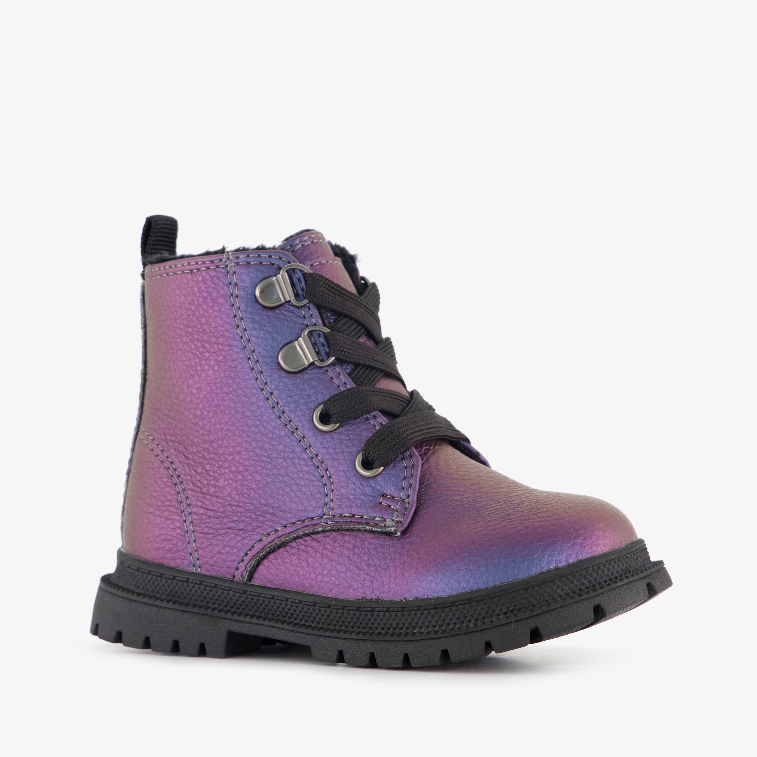 Blue Box meisjes veterboots roze paars veterschoenen