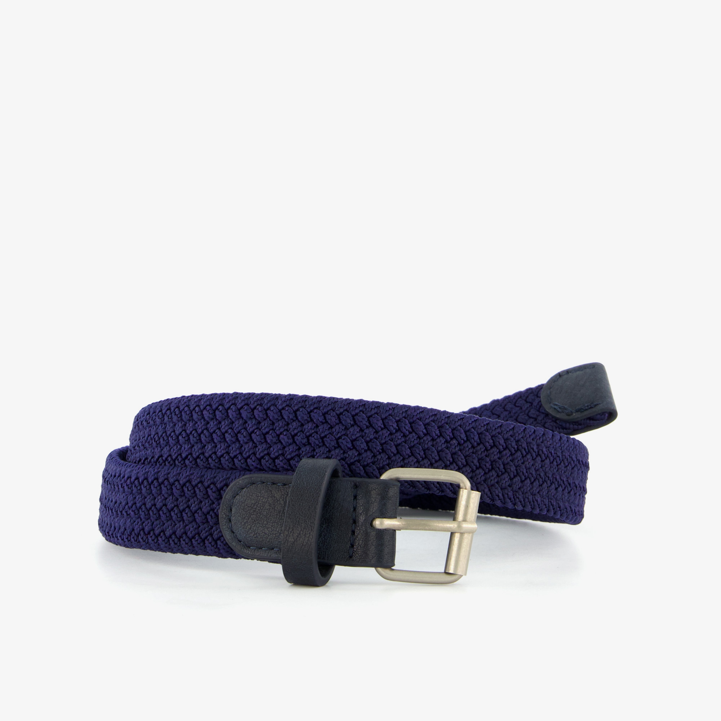 Scapino Jongens riem donkerblauw gevlochten