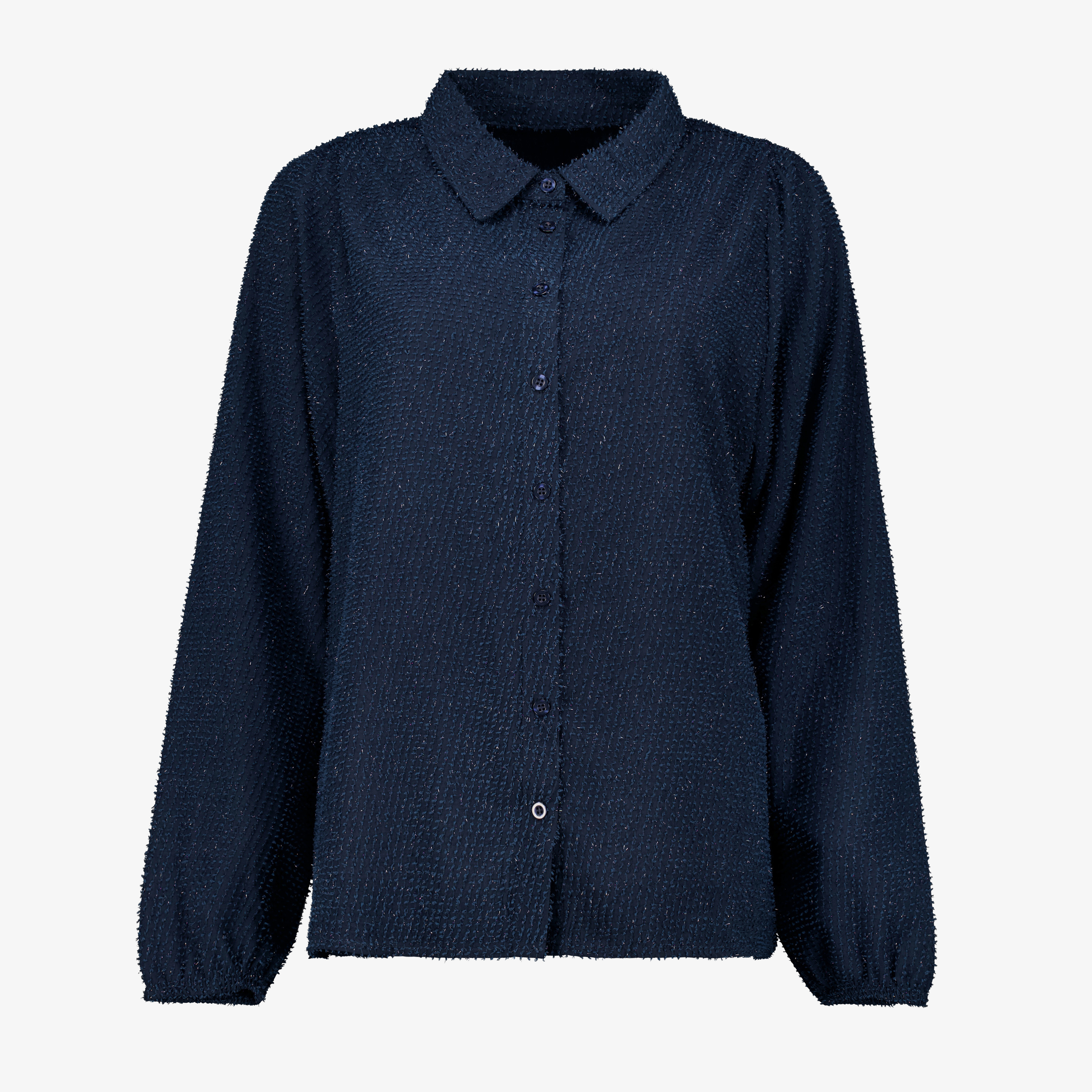 TwoDay dames blouse met subtiele glitters donkerblauw t-shirts & tops