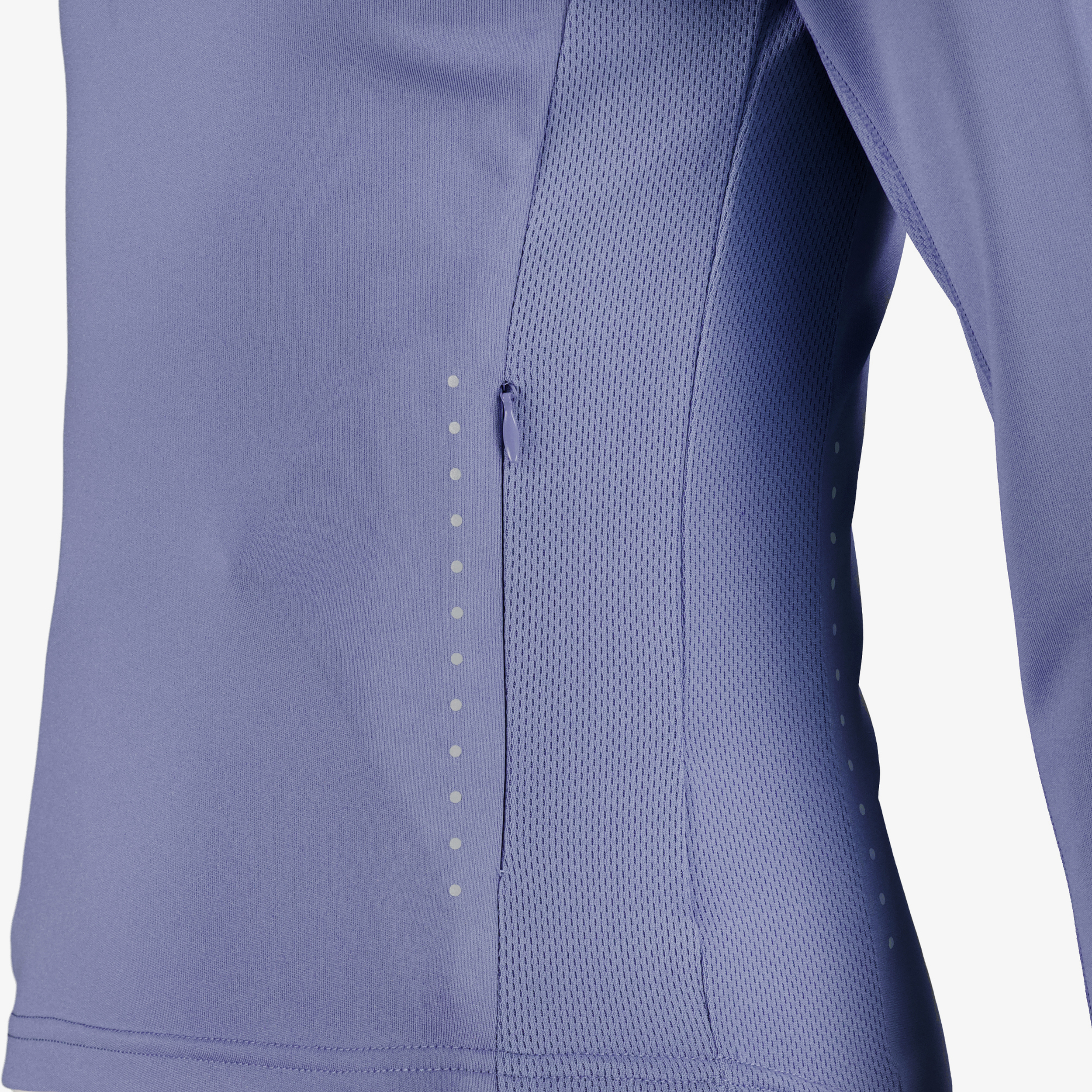 Osaga Dry meisjes hardloop pully lichtpaars longsleevestrainingsjassen – foto 2